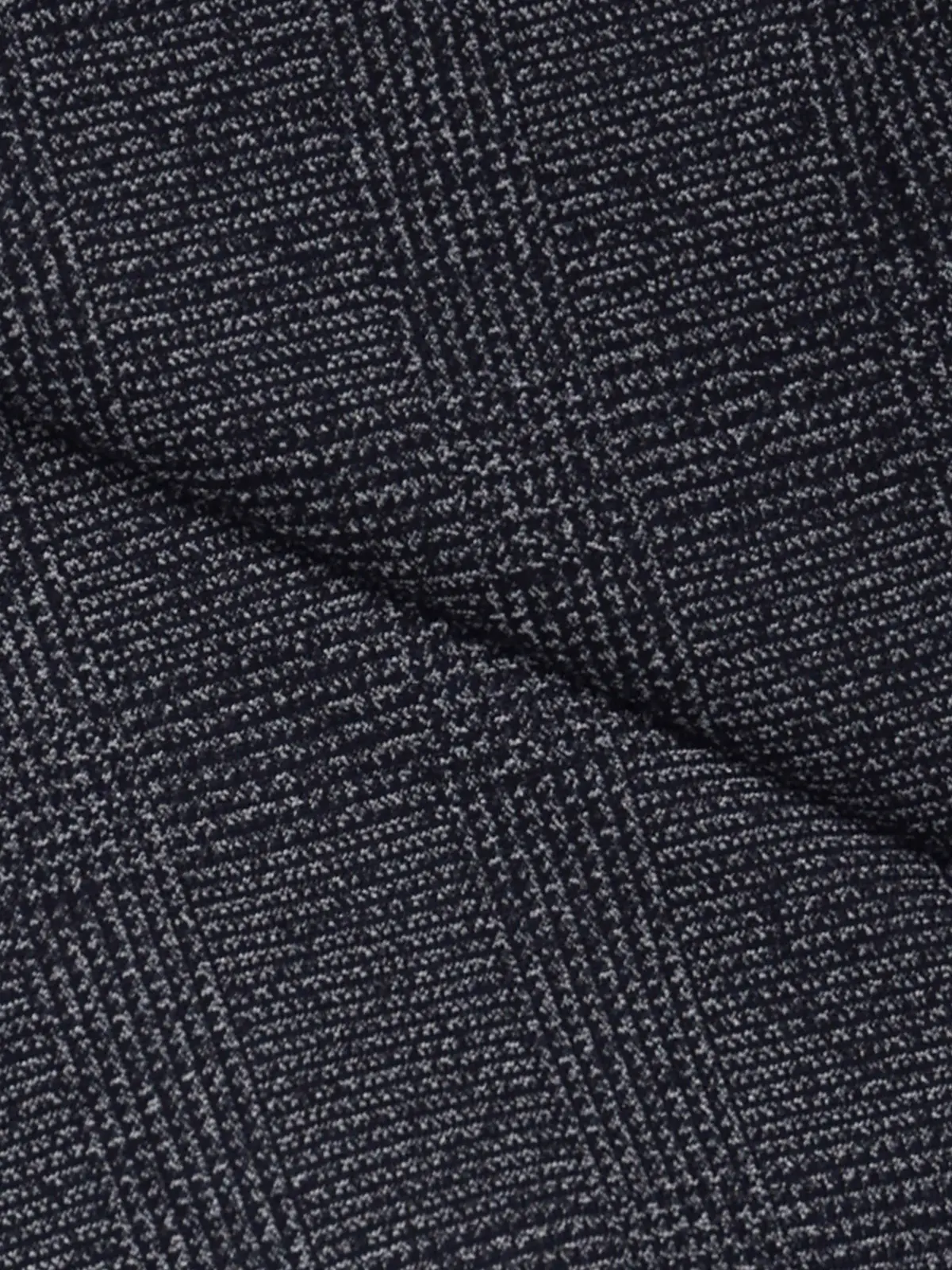 テーパードパンツ/ストレッチ/ハイツイストジャージー/グレンチェック/TM02-S ブルー S