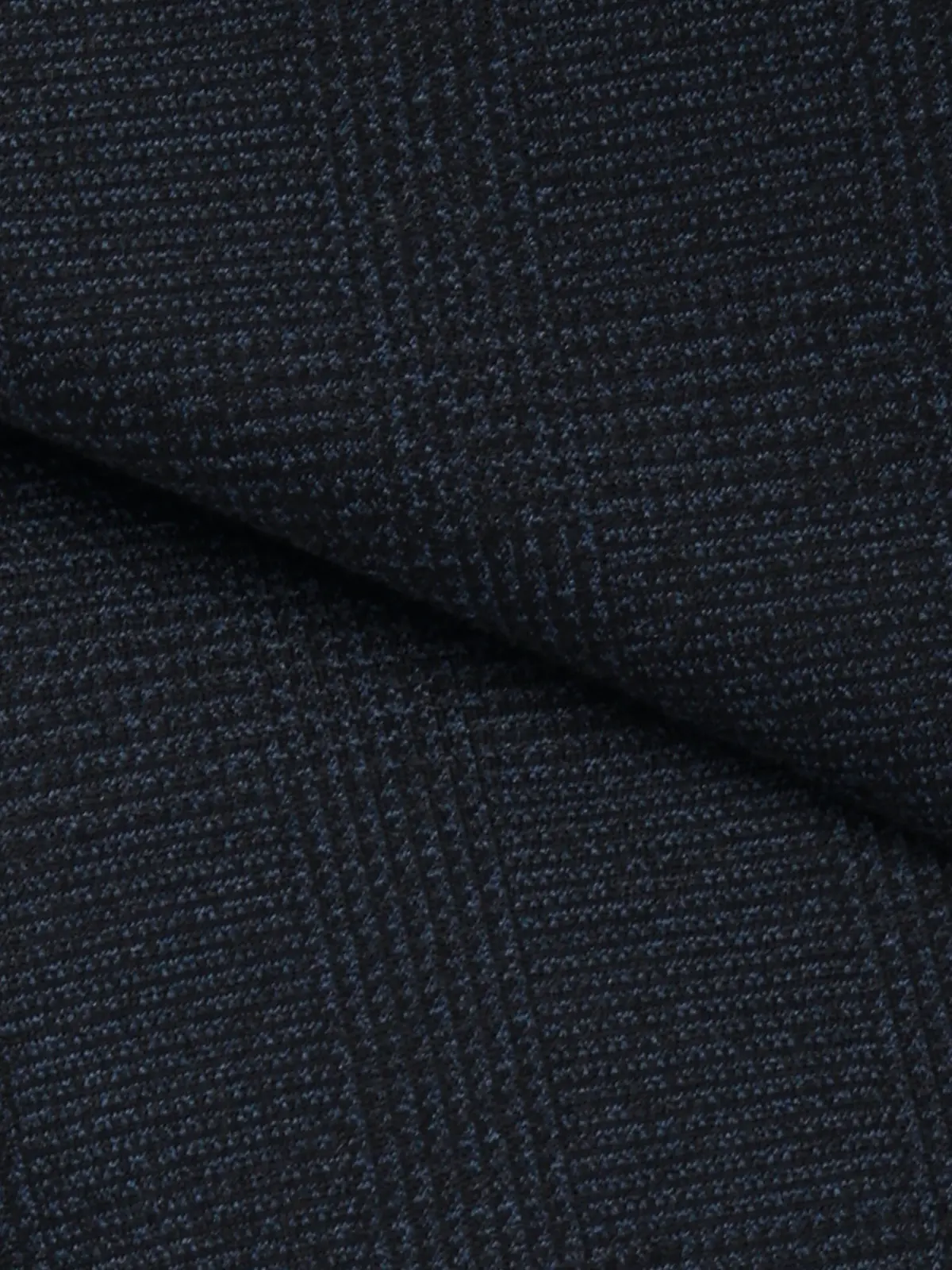 テーパードパンツ／ストレッチ／ハイツイストジャージー／グレンチェック／TM02-S ネイビー S