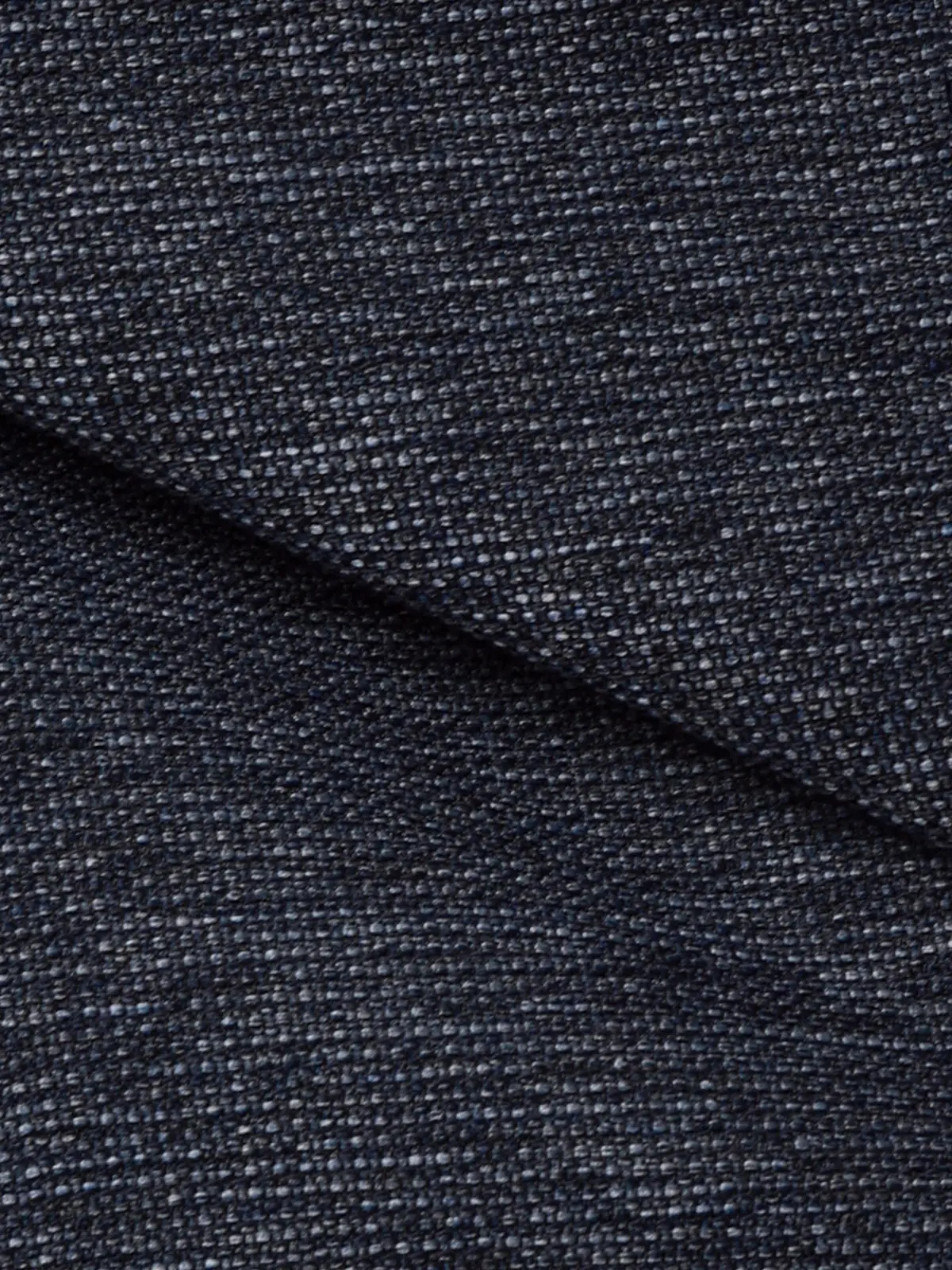 テーパードパンツ／ウォッシャブル／ストレッチ／コットンウールブレンド／織柄／TM02-S ブルー S