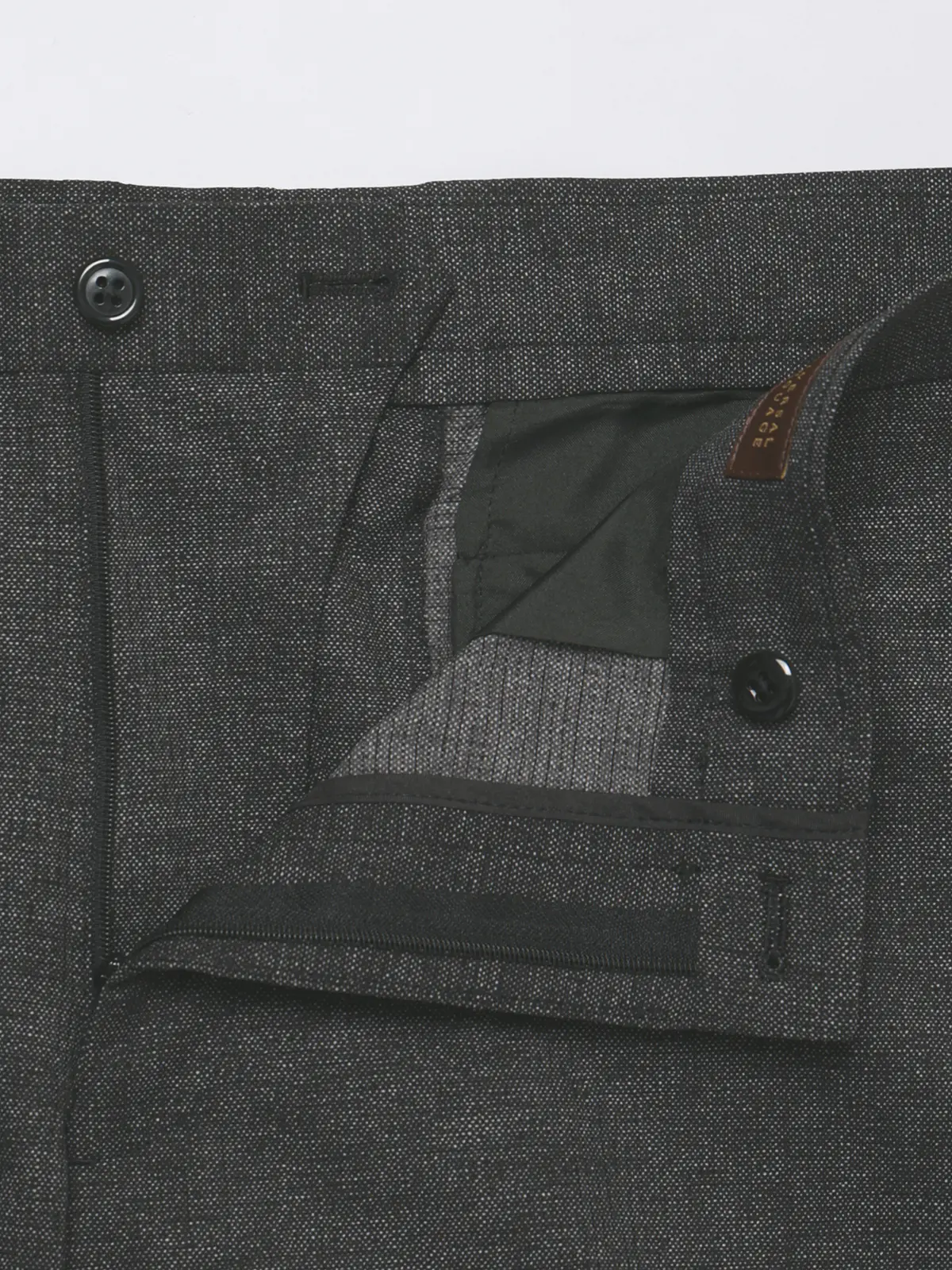 テーパードパンツ／ウォッシャブル／ストレッチ／接触冷感／COOL DOTS／織柄／TM02-S グレー S