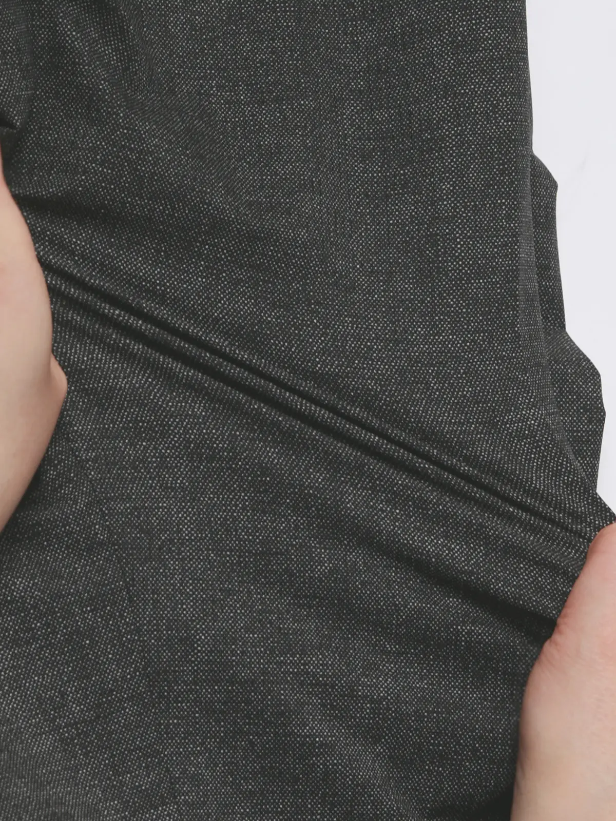 テーパードパンツ／ウォッシャブル／ストレッチ／接触冷感／COOL DOTS／織柄／TM02-S グレー S