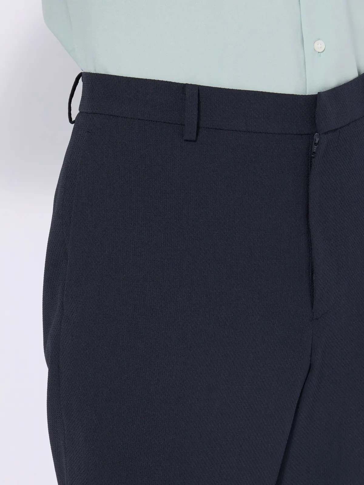 最高パンツ／テーパードパンツ／ウォッシャブル／ストレッチ／RS07／裾上げ済み ネイビー SS