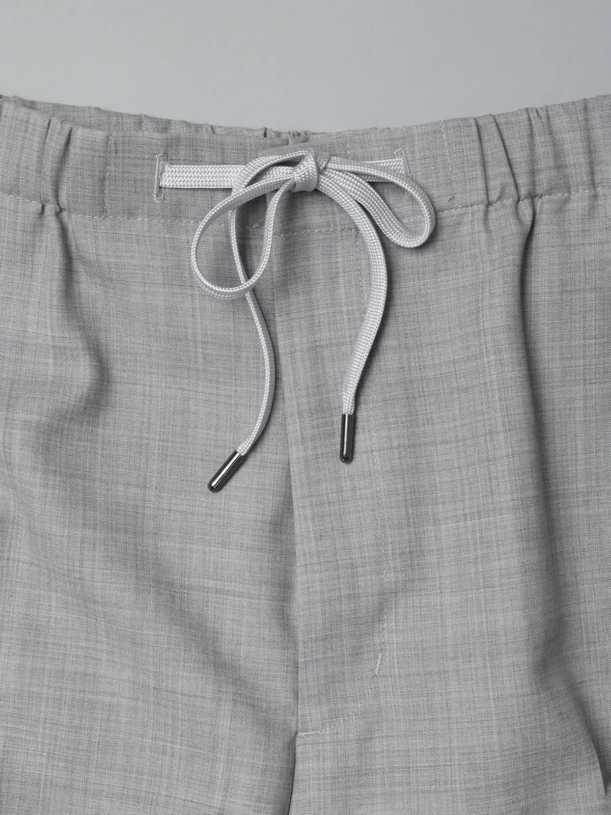 GOOVI／イージーパンツ／SUPER100’sウールトロピカル／無地 ライトグレー 1