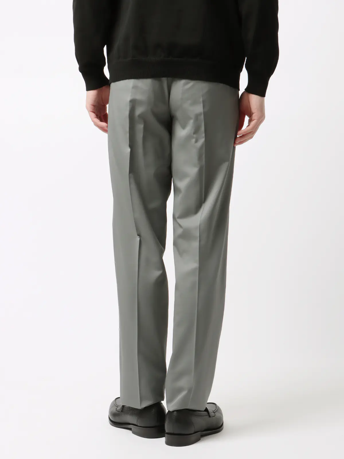 タックイージーパンツ／CANONICO／OFFLIMITS／ストレッチ／無地 グレー LL