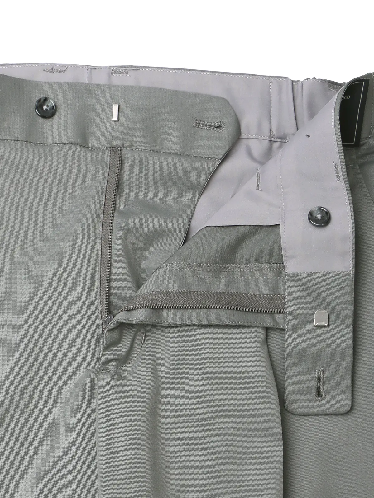 タックイージーパンツ／CANONICO／OFFLIMITS／ストレッチ／無地 グレー S