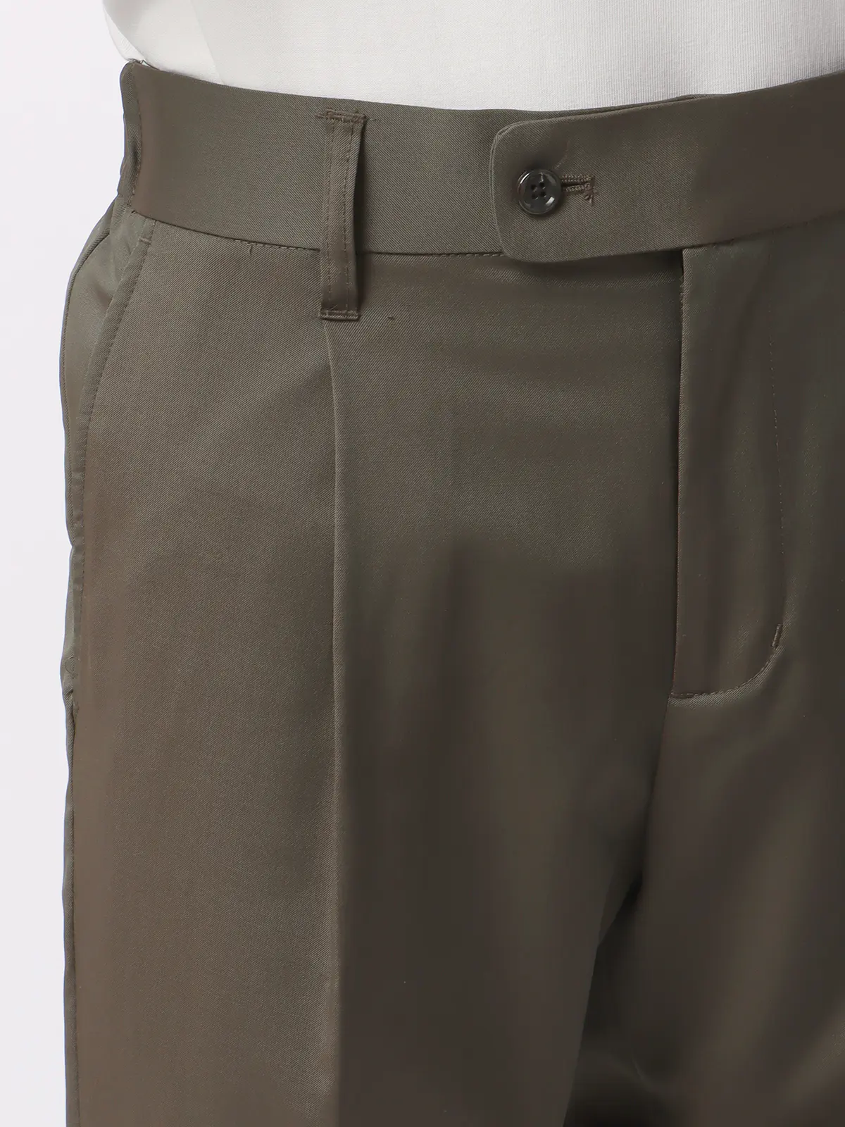 タックイージーパンツ/CANONICO/OFFLIMITS/ストレッチ/無地 カーキ S