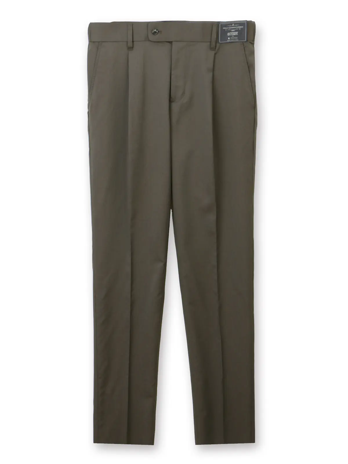 タックイージーパンツ/CANONICO/OFFLIMITS/ストレッチ/無地 カーキ S