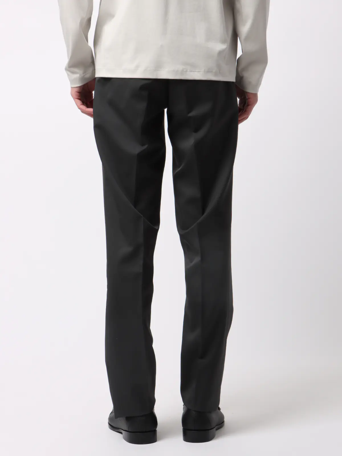 タックイージーパンツ／CANONICO／OFFLIMITS／ストレッチ／無地 ブラック S