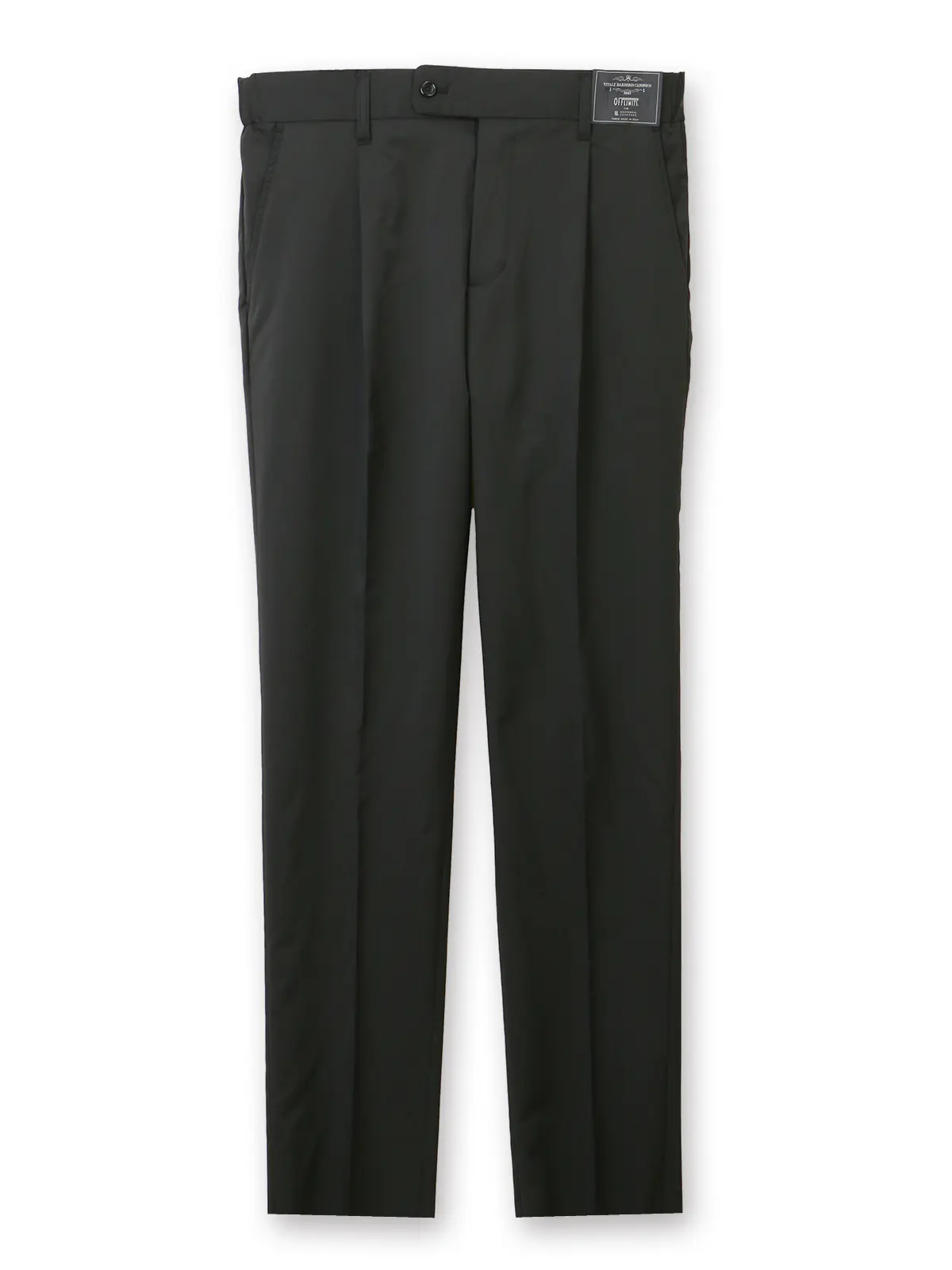 タックイージーパンツ／CANONICO／OFFLIMITS／ストレッチ／無地 ブラック S