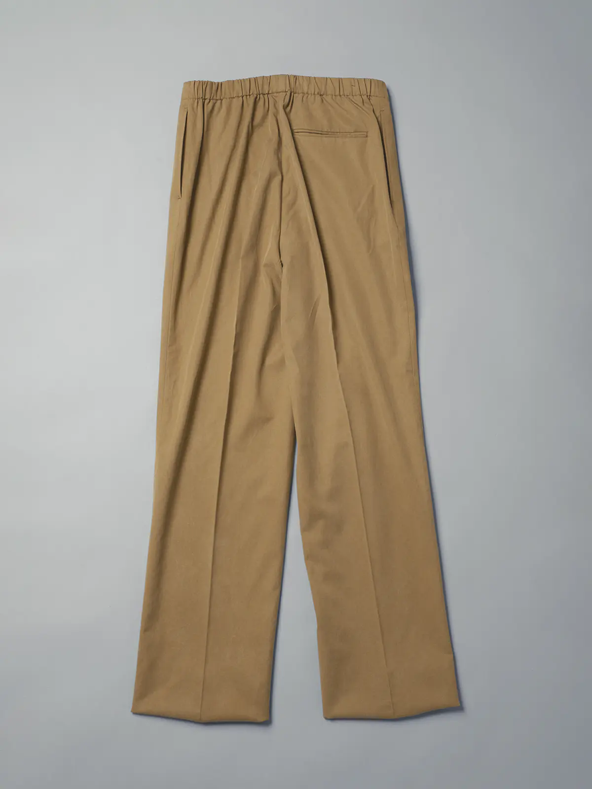 GOOVI／イージーパンツ／リヨセルコットンチノクロス／無地 ベージュ 1
