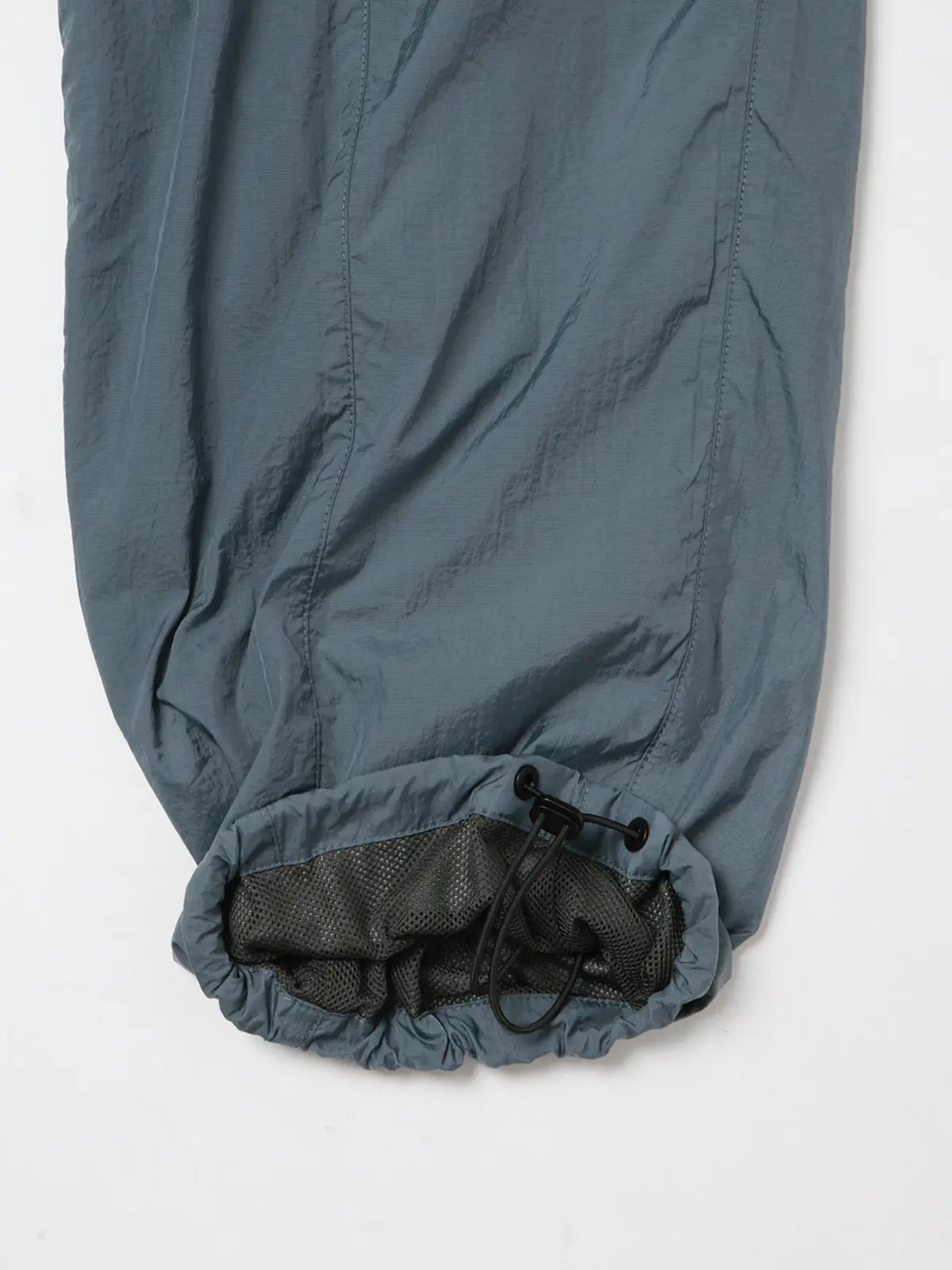 FLAT/イージーパンツ/ウォッシャブル/UVカット/軽量/ナイロンワッシャー/無地/裾上げ済み ブルー M