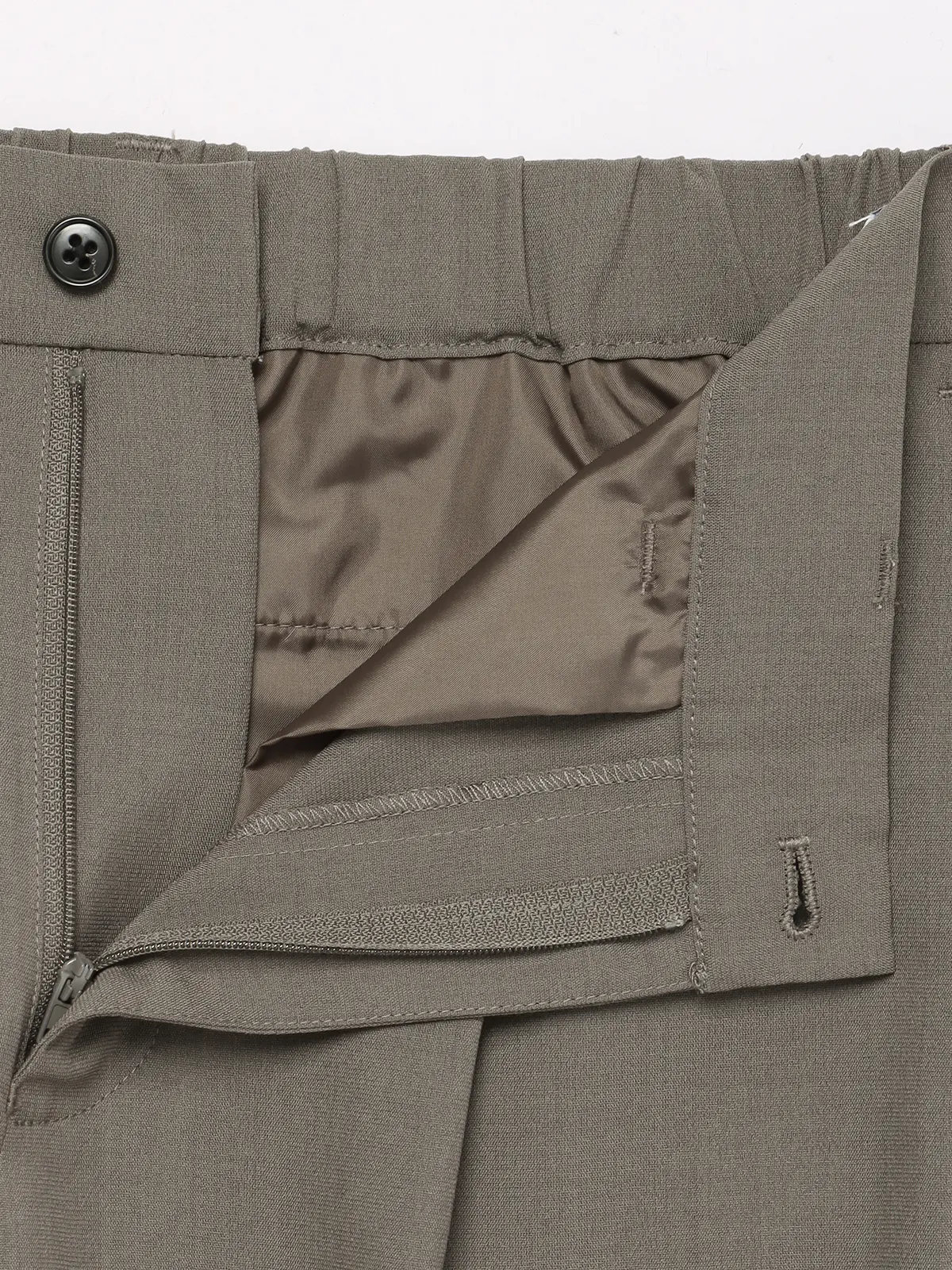 オフィパック/タックテーパードパンツ/ストレッチ/吸水速乾/ウールライクトロピカル/裾上げ済み ベージュ S