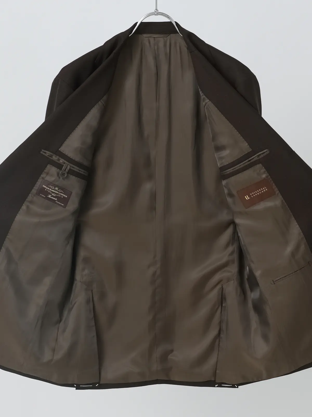 ジャケット/CANONICO/ウールメッシュ/織柄/TR27 ブラウン 体型(DROP):普通 6DROP(A体),身長:160cm