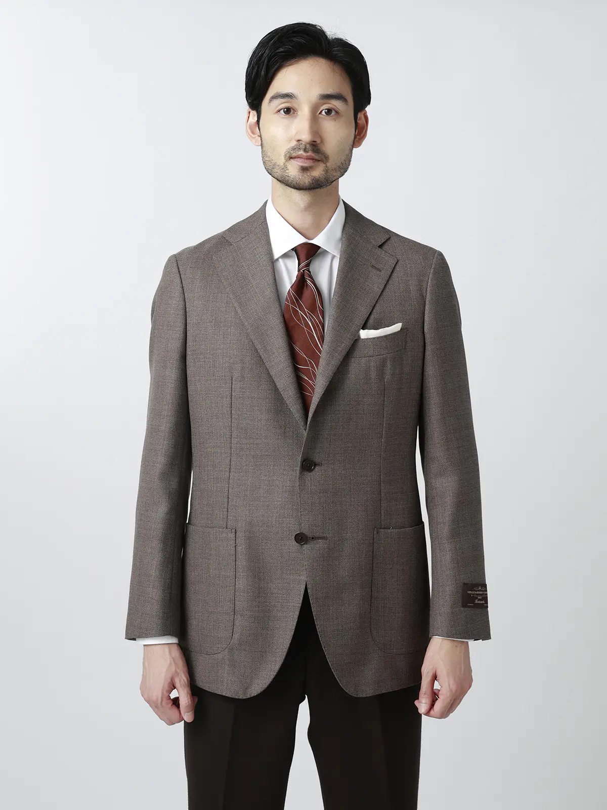 ジャケット/CANONICO/ウールメッシュ/織柄/TR27 ベージュ 体型(DROP):普通 6DROP(A体),身長:170cm