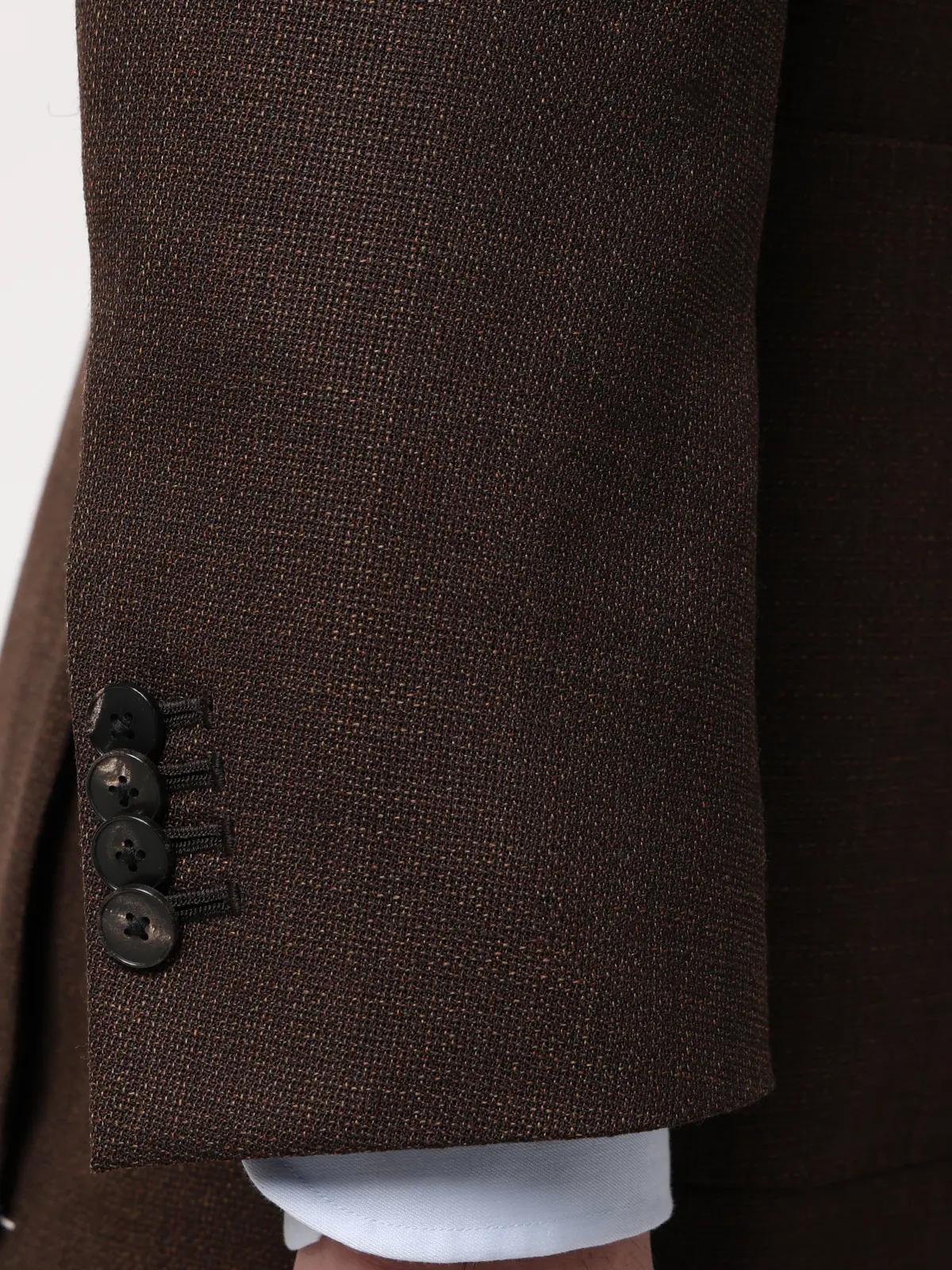 ジャケット／CANONICO／ウールメッシュ／織柄／TR27 ブラウン 体型（DROP):普通　6DROP(A体),身長:160cm