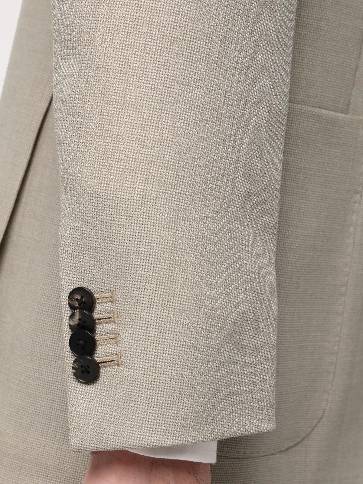 ジャケット/CANONICO/ウールメッシュ/織柄/TR27 ベージュ 体型(DROP):普通 6DROP(A体),身長:160cm