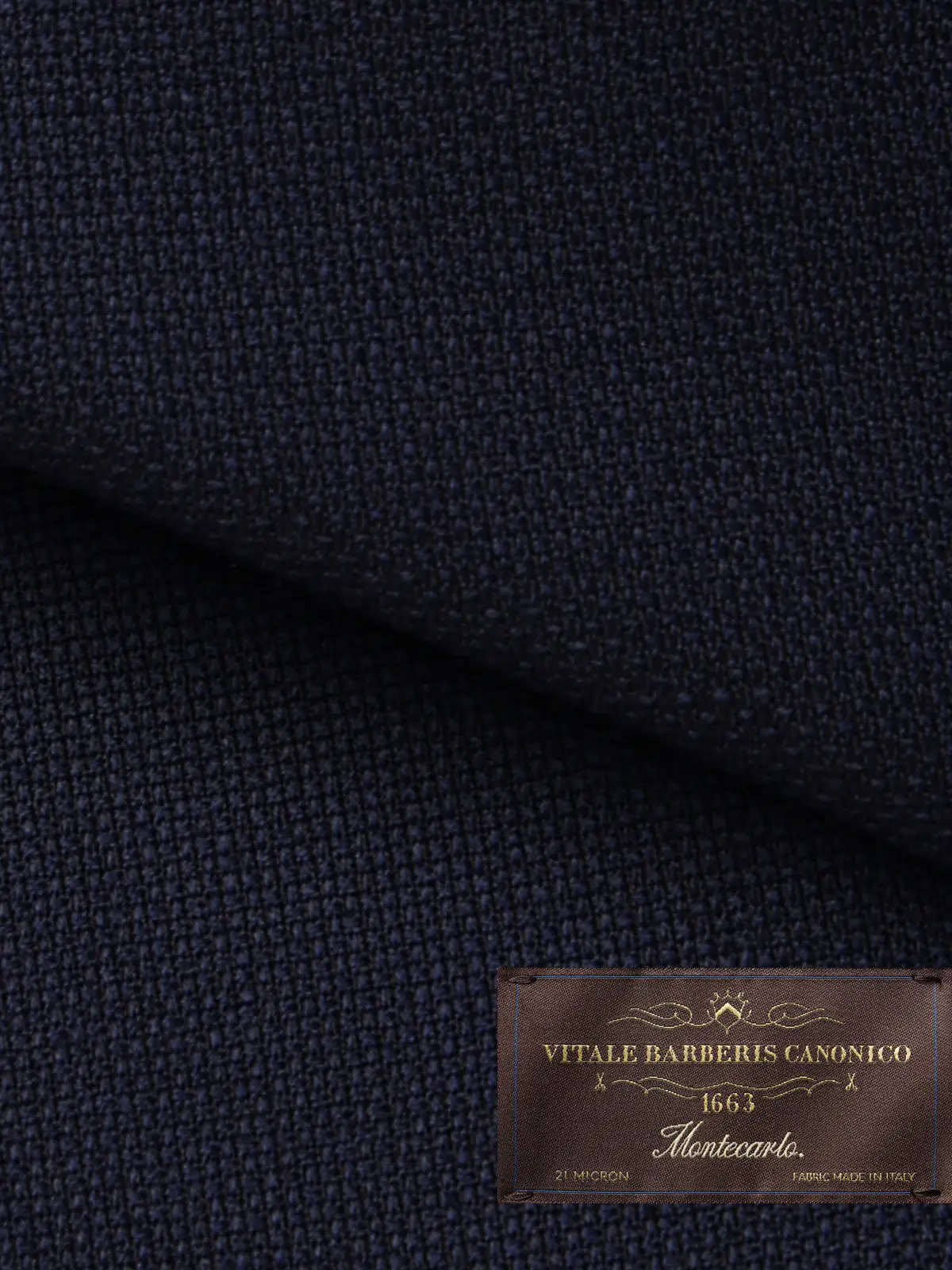 ジャケット／CANONICO／ウールメッシュ／織柄／TR27 ネイビー 体型（DROP):普通　6DROP(A体),身長:160cm