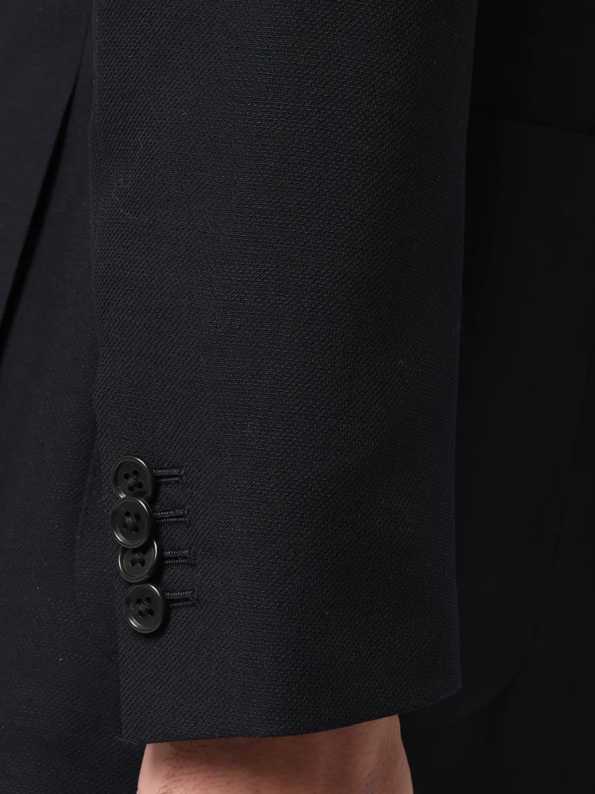 ジャケット／ウォッシャブル／ウールポリエステル／無地／TR27 ネイビー 体型（DROP):普通　6DROP(A体),身長:160cm