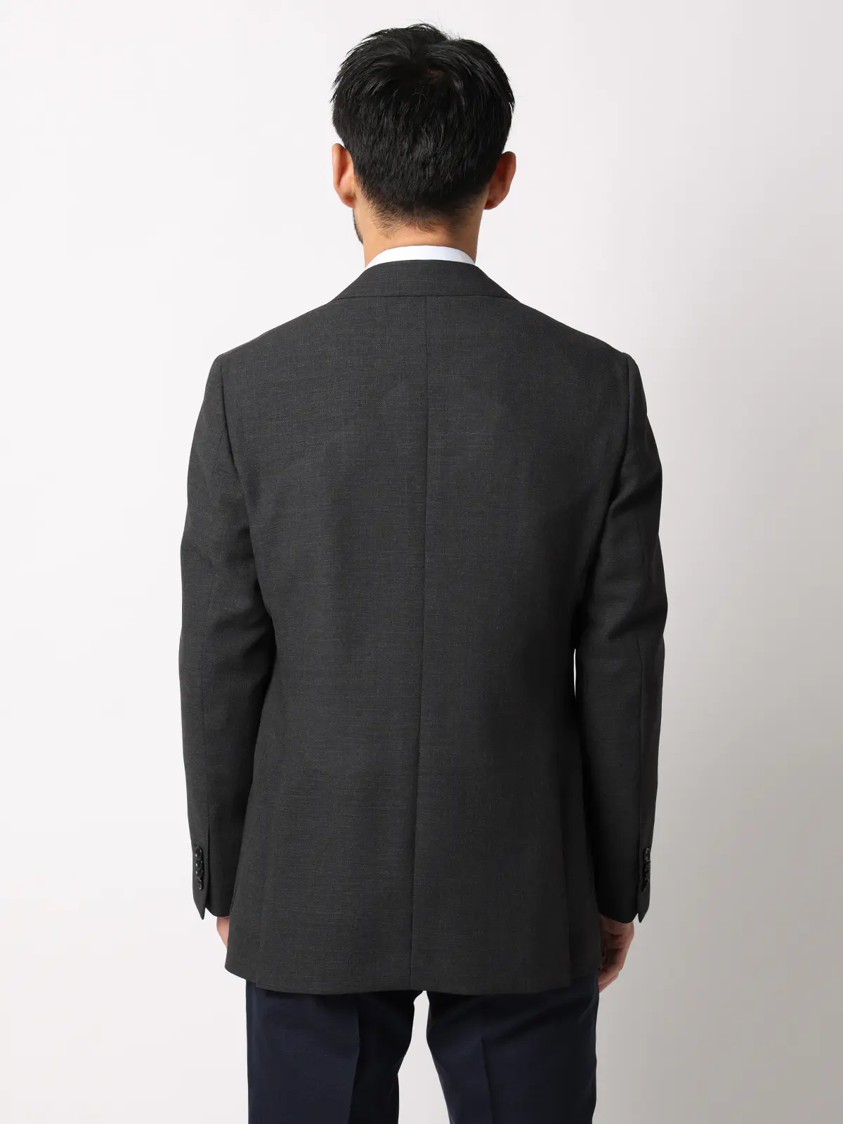 ジャケット/ウォッシャブル/ウールポリエステル/無地/TR27 グレー 体型(DROP):ややがっしり 4DROP(AB体),身長:175cm