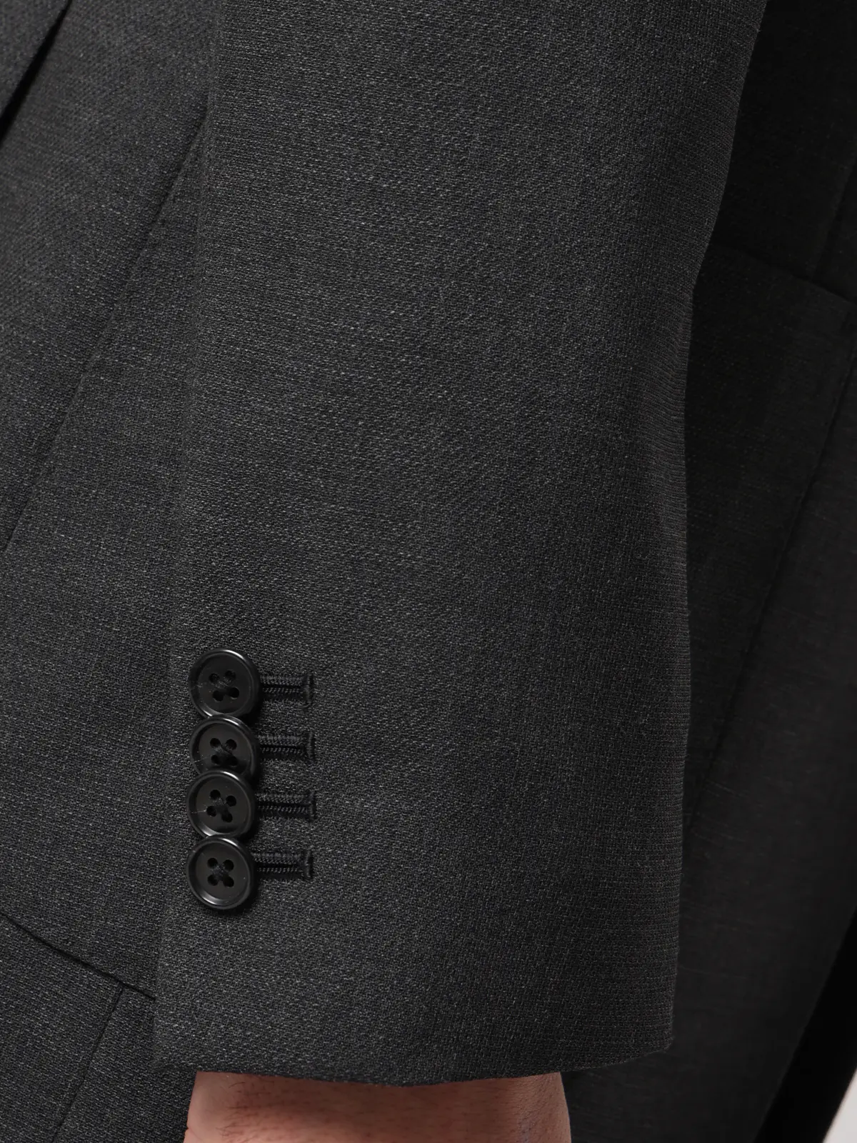 ジャケット/ウォッシャブル/ウールポリエステル/無地/TR27 グレー 体型(DROP):ややがっしり 4DROP(AB体),身長:175cm