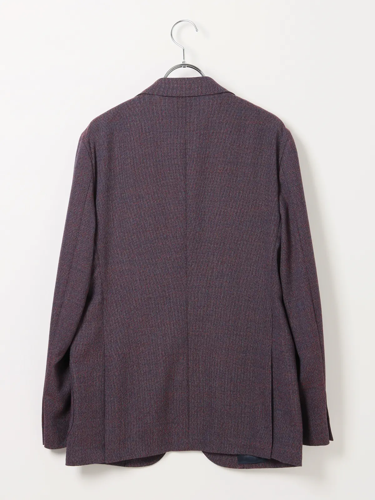 【訳アリ商品】メランジジャケット／CANONICO／ウールLYCRA／スリープライ／RI05 パープル 体型（DROP):普通　6DROP(A体),身長:165cm