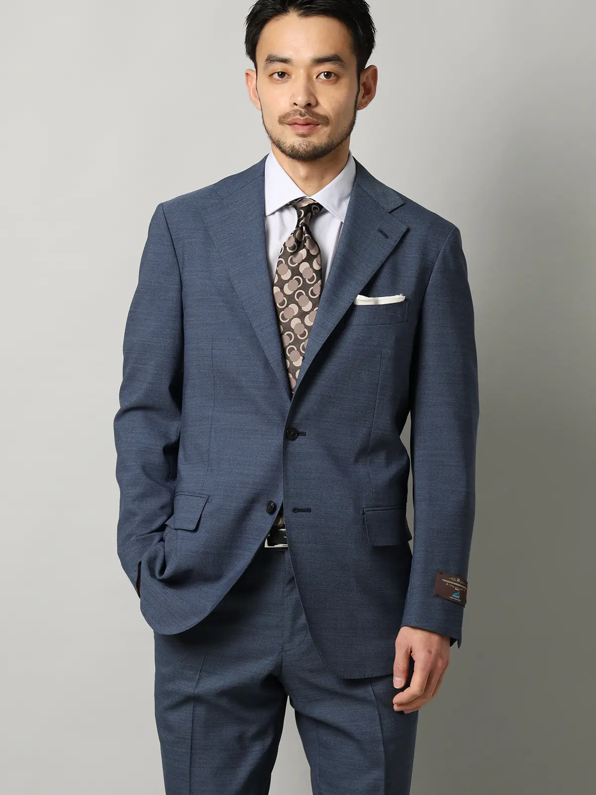 ジャケット／CANONICO／SUPERSONIC／トロピカルウール／無地／TR27 ブルー 体型（DROP):普通　6DROP(A体),身長:160cm