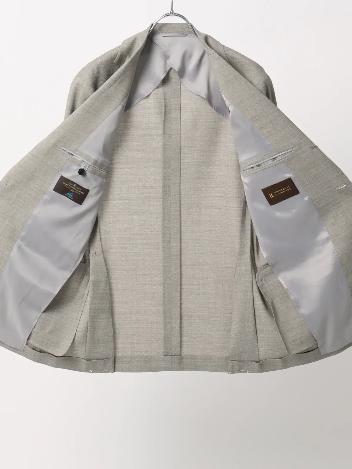 ジャケット／CANONICO／SUPERSONIC／トロピカルウール／無地／TR27 ベージュ 体型（DROP):普通　6DROP(A体),身長:160cm