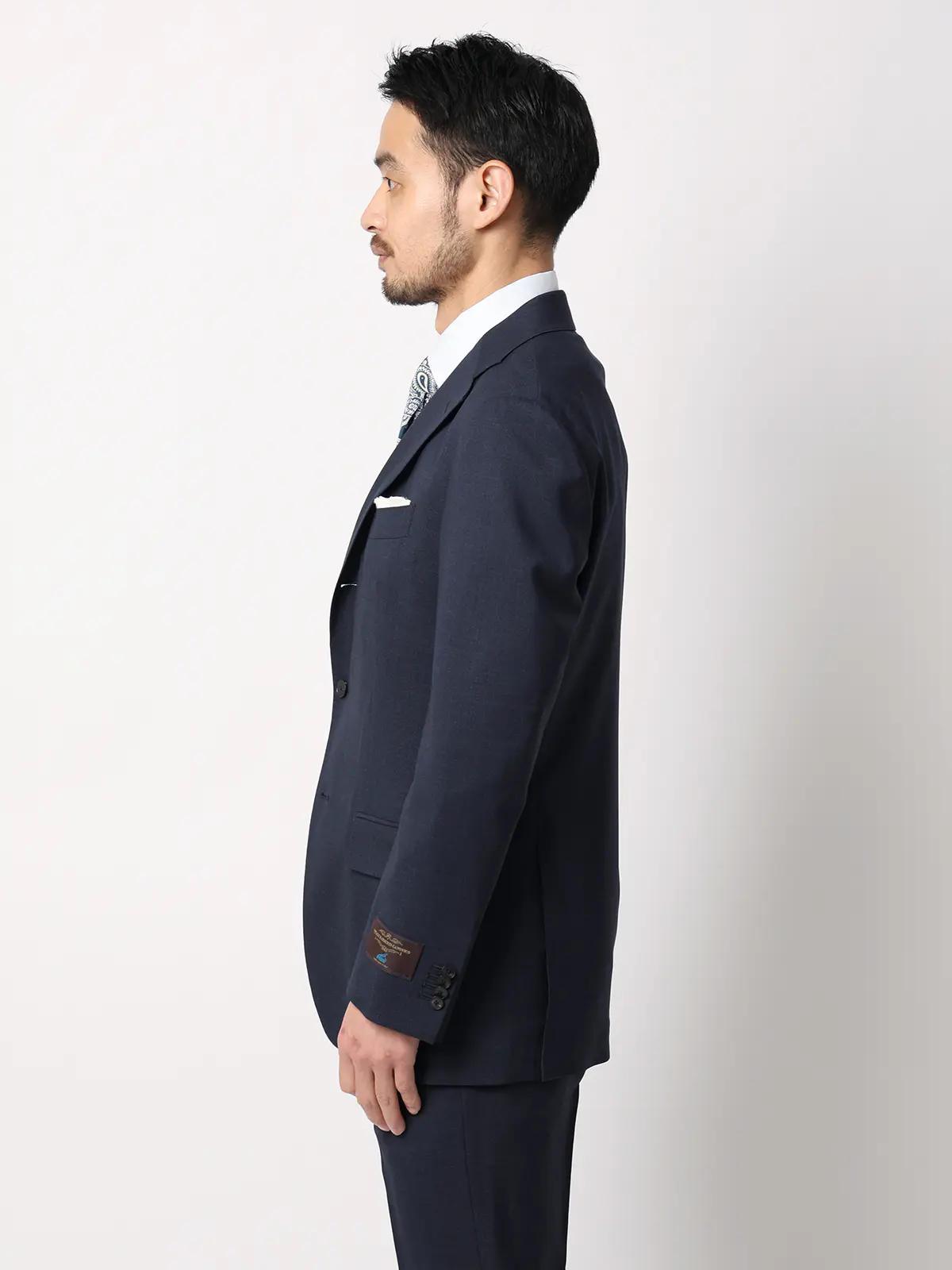 ジャケット／CANONICO／SUPERSONIC／トロピカルウール／無地／TR27 ネイビー 体型（DROP):普通　6DROP(A体),身長:160cm