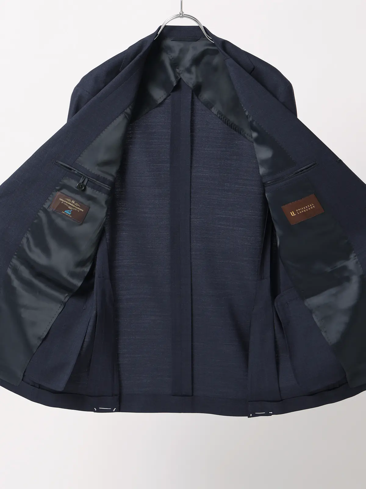 ジャケット／CANONICO／SUPERSONIC／トロピカルウール／無地／TR27 ネイビー 体型（DROP):普通　6DROP(A体),身長:160cm