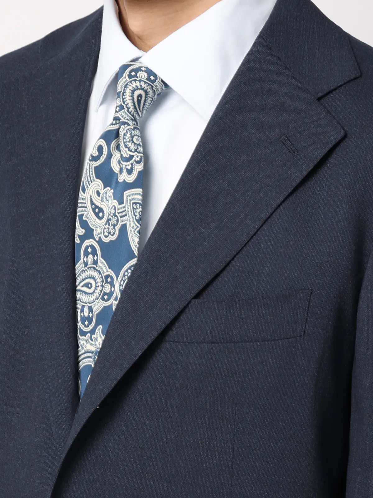 ジャケット／CANONICO／SUPERSONIC／トロピカルウール／無地／TR27 ネイビー 体型（DROP):普通　6DROP(A体),身長:160cm