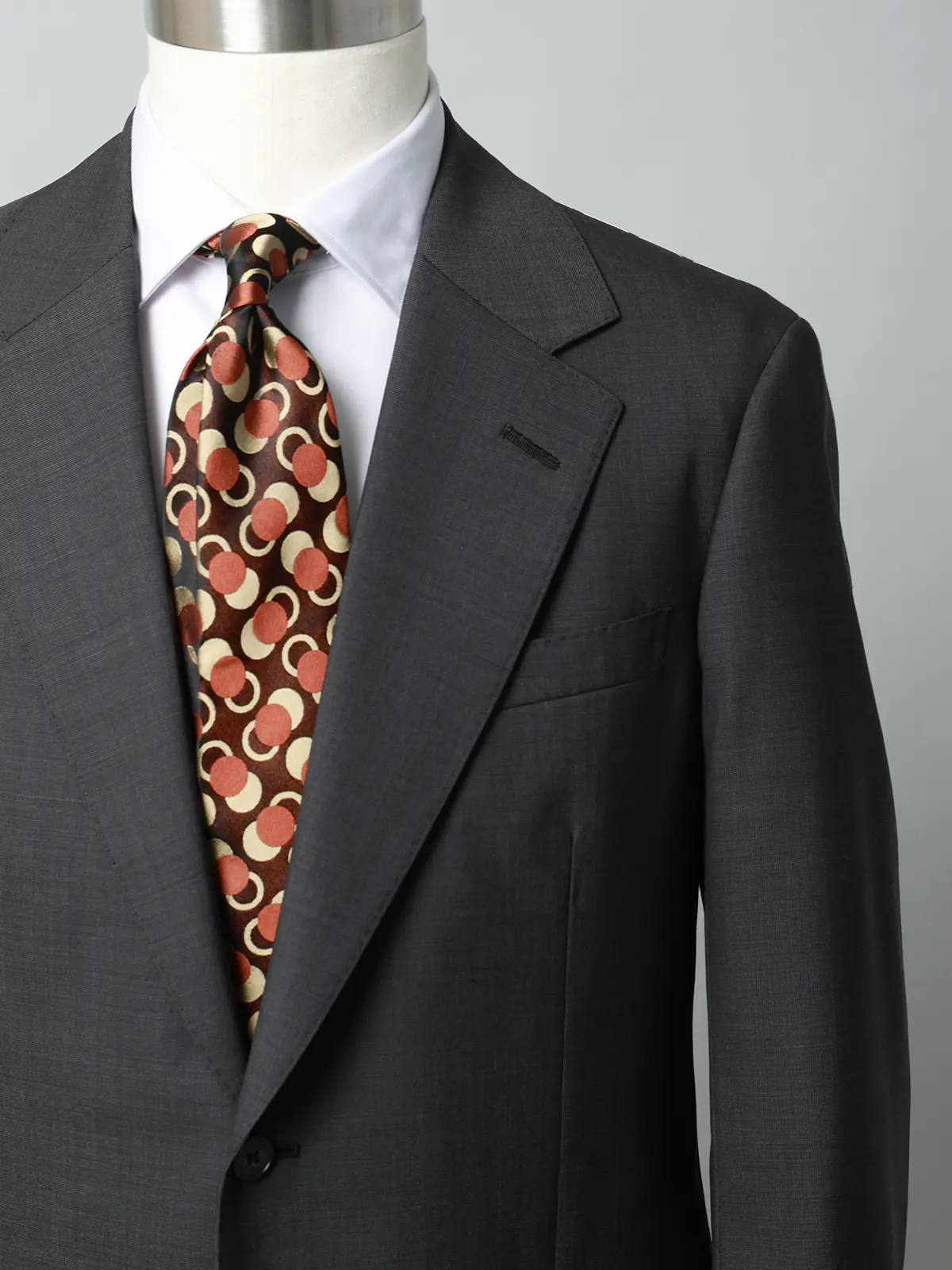 FUMIYA HIRANO/ジャケット/SUPER100'sウールトロピカル/織柄/FH01 グレー 体型(DROP):普通 6DROP(A体),身長:165cm