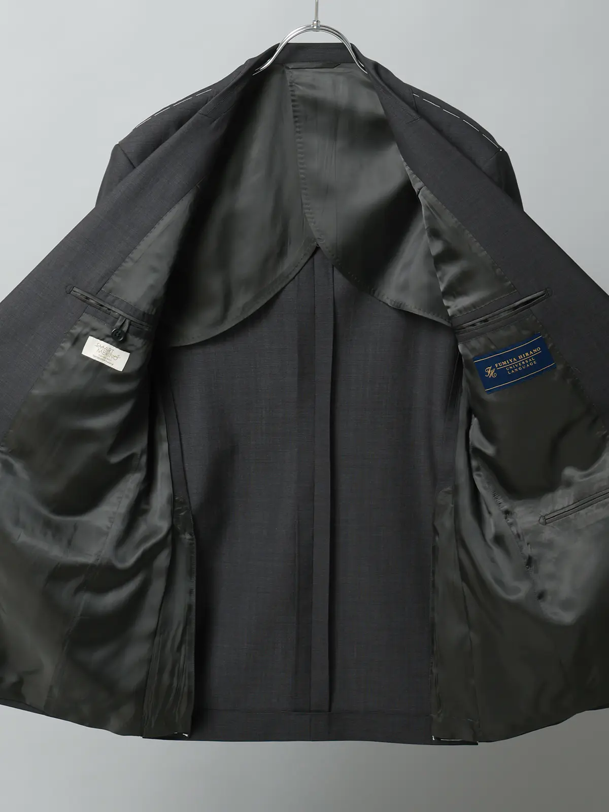 FUMIYA HIRANO/ジャケット/SUPER100'sウールトロピカル/織柄/FH01 グレー 体型(DROP):普通 6DROP(A体),身長:165cm