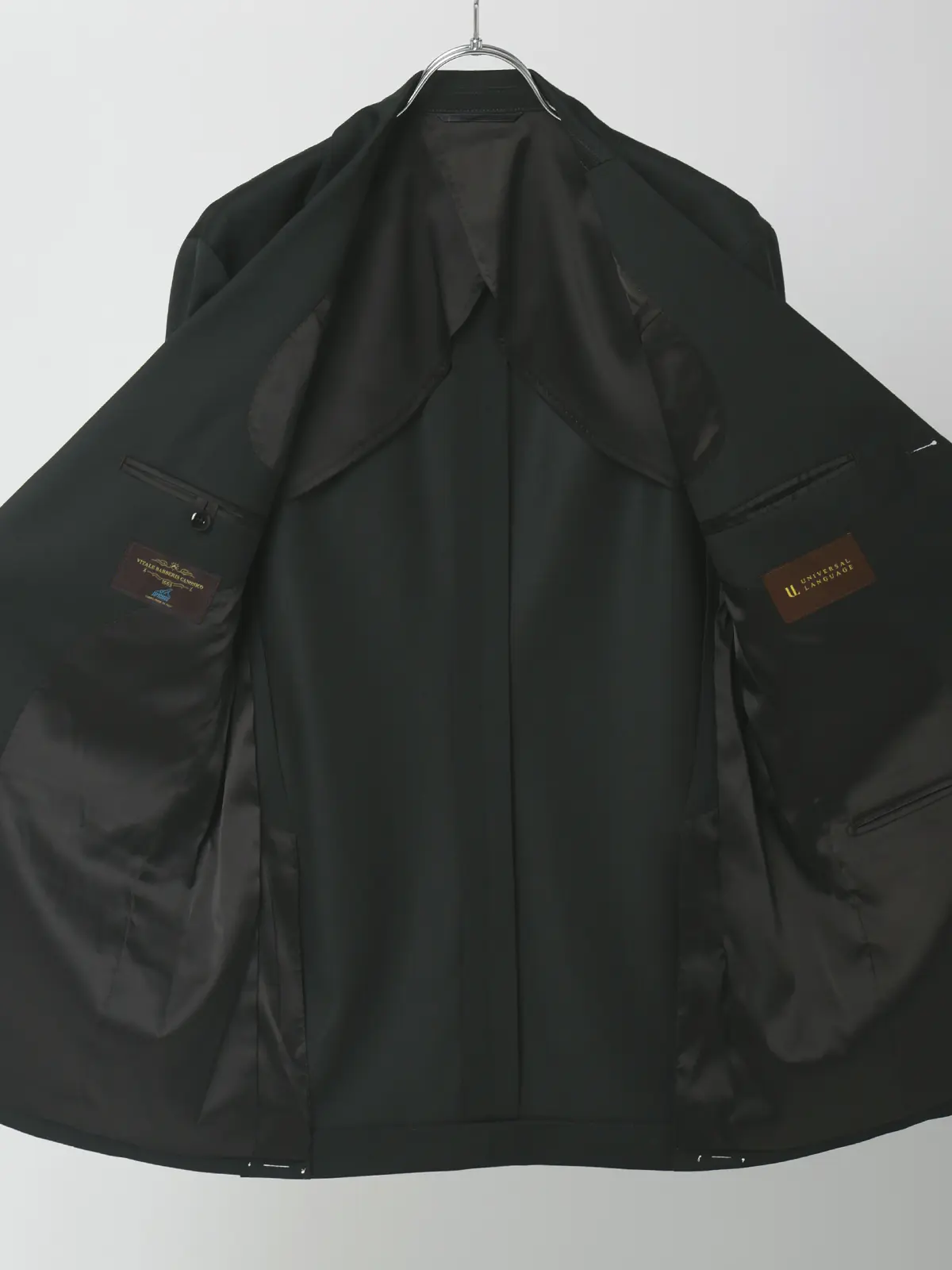 ジャケット/CANONICO/SUPERSONIC/21μPRUNELLE/無地/TR27 グリーン 体型(DROP):普通 6DROP(A体),身長:160cm