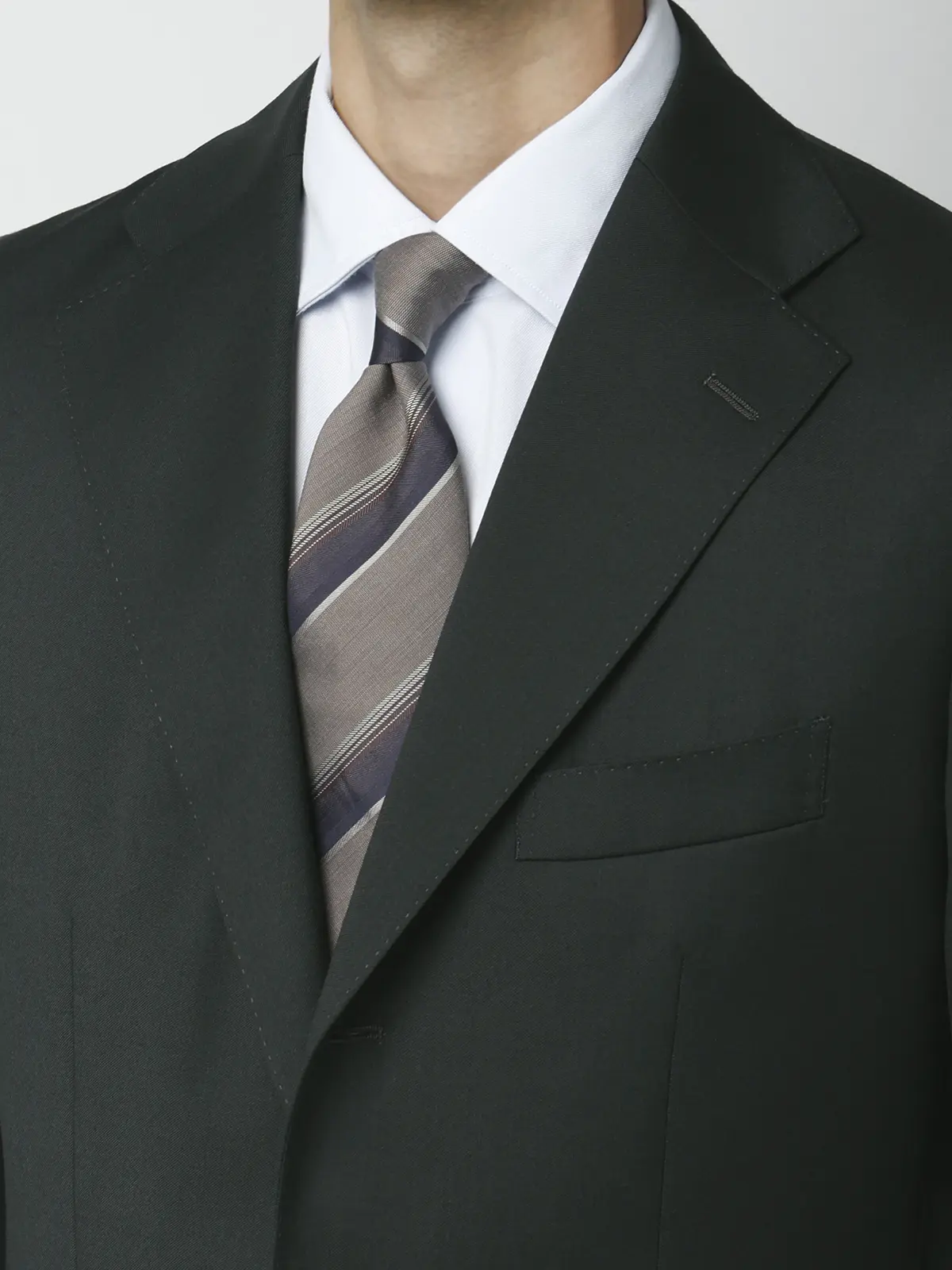ジャケット/CANONICO/SUPERSONIC/21μPRUNELLE/無地/TR27 グリーン 体型(DROP):普通 6DROP(A体),身長:160cm