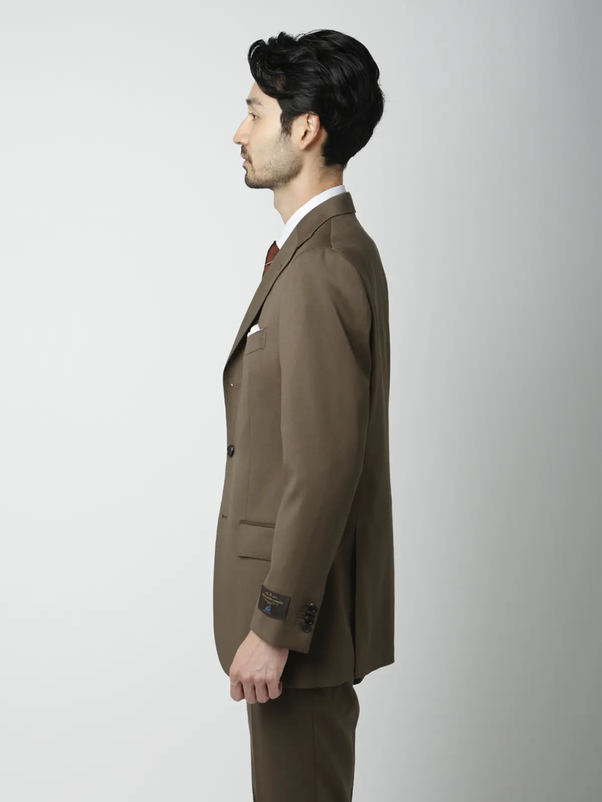 ジャケット/CANONICO/SUPERSONIC/21μPRUNELLE/無地/TR27 ブラウン 体型(DROP):普通 6DROP(A体),身長:165cm