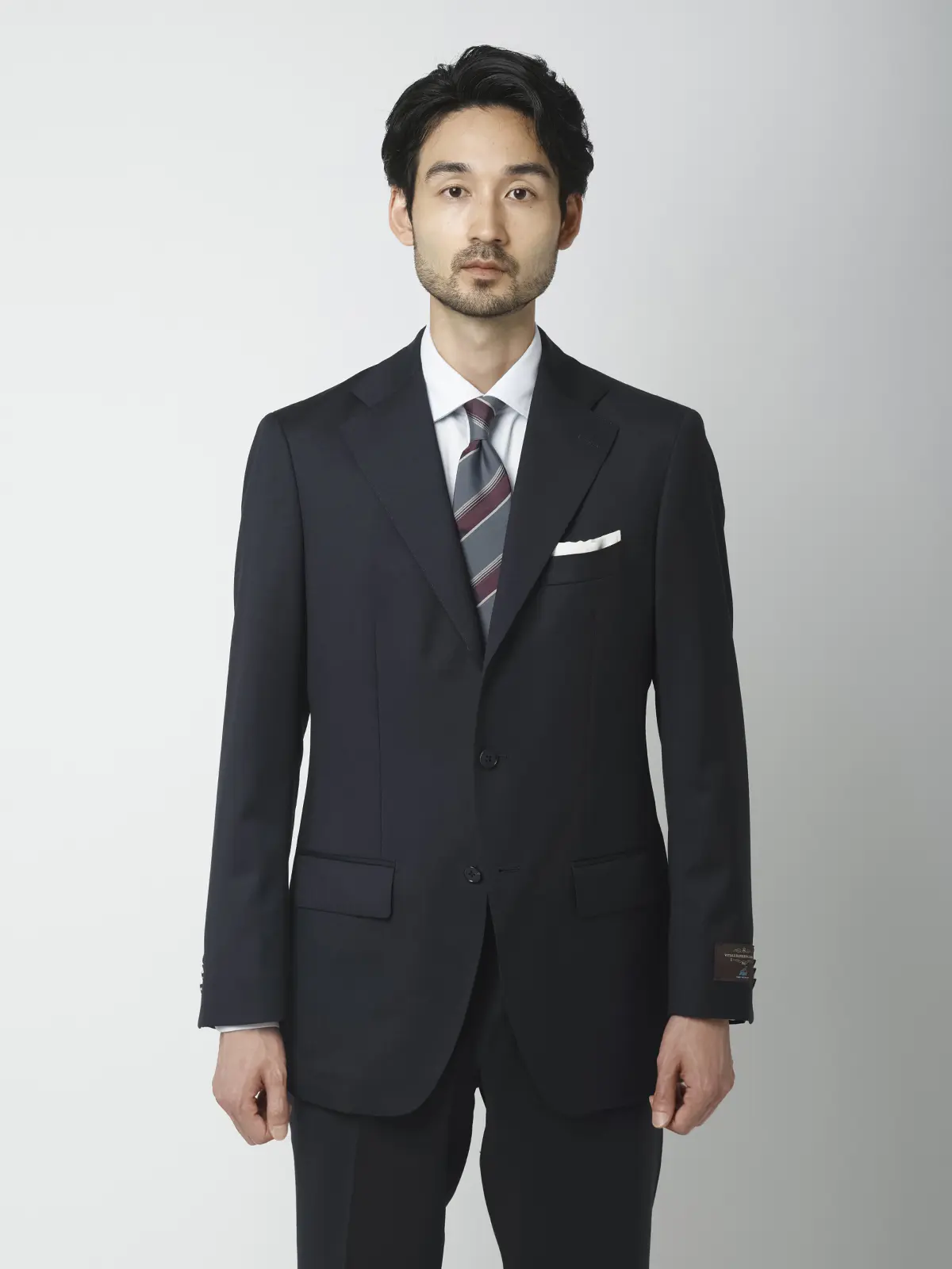 ジャケット/CANONICO/SUPERSONIC/21μPRUNELLE/無地/TR27 ネイビー 体型(DROP):普通 6DROP(A体),身長:160cm