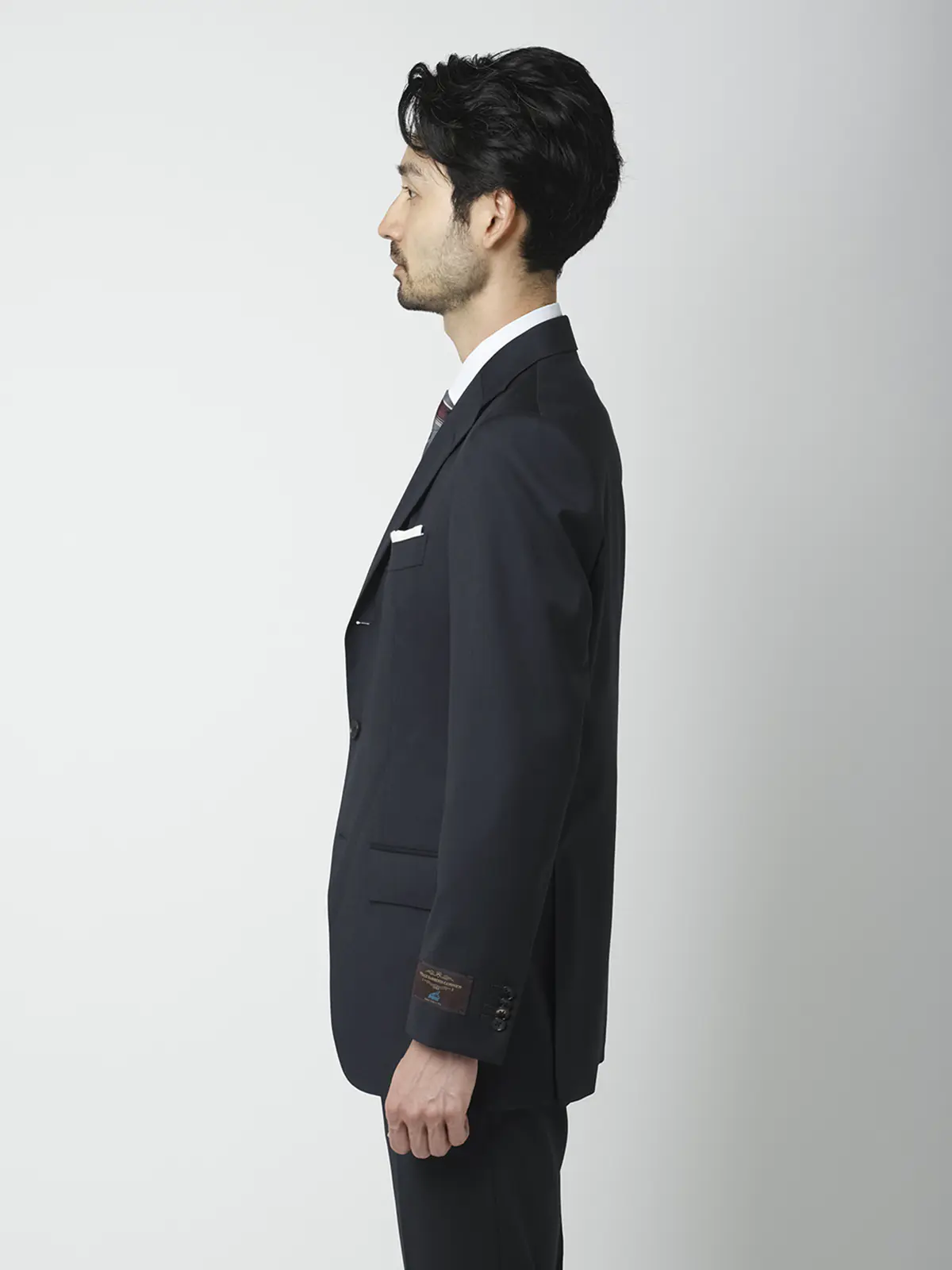 ジャケット/CANONICO/SUPERSONIC/21μPRUNELLE/無地/TR27 ネイビー 体型(DROP):普通 6DROP(A体),身長:160cm