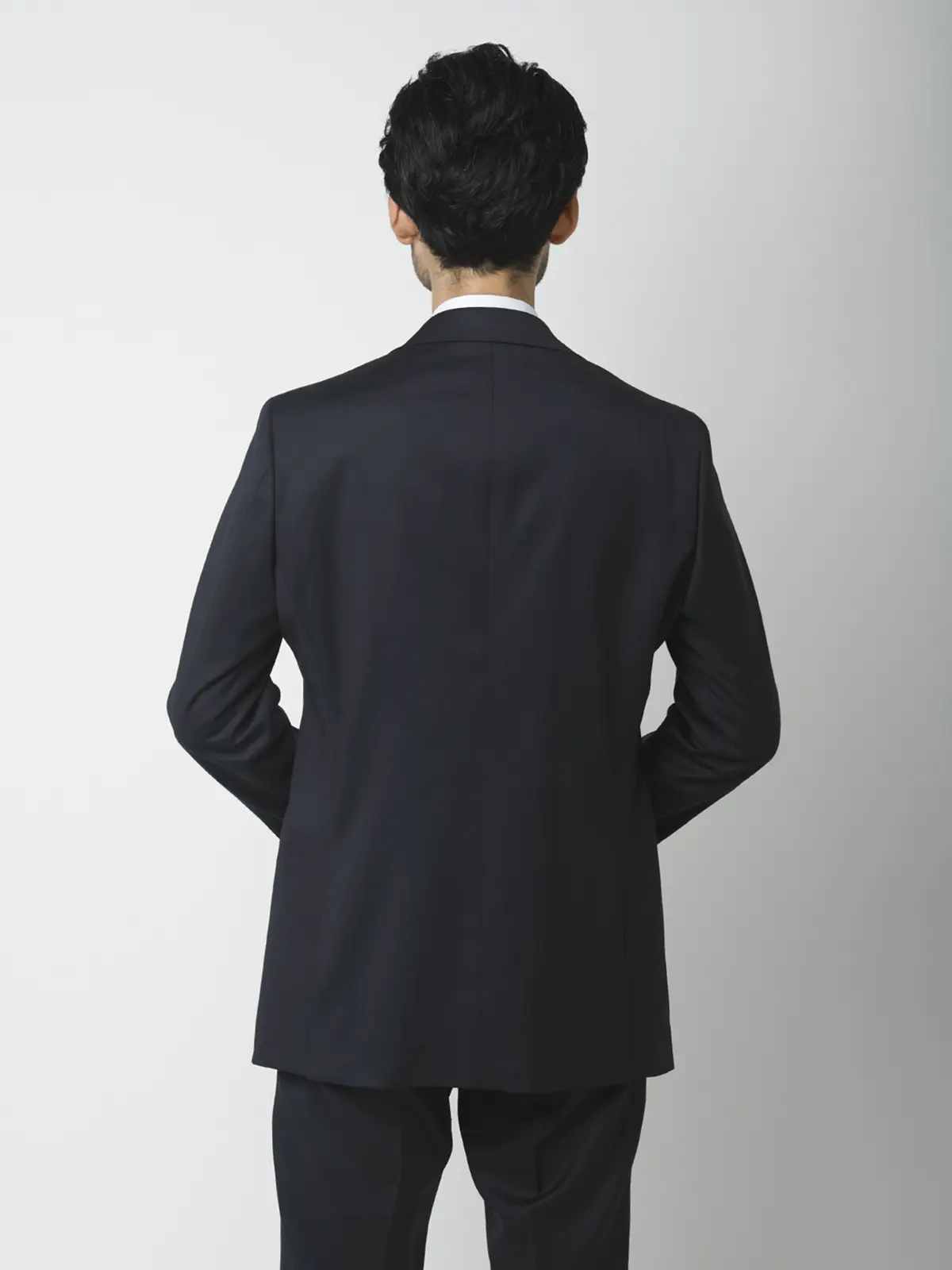 ジャケット/CANONICO/SUPERSONIC/21μPRUNELLE/無地/TR27 ネイビー 体型(DROP):普通 6DROP(A体),身長:160cm