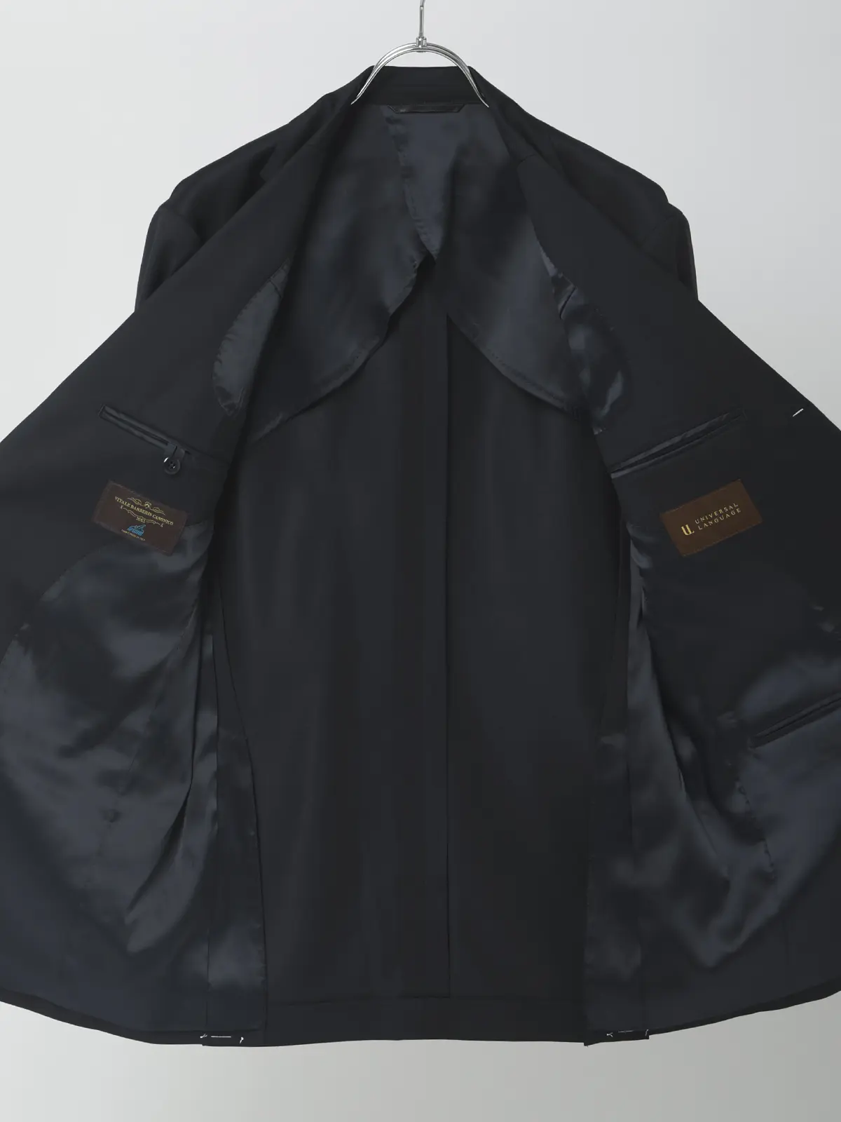 ジャケット/CANONICO/SUPERSONIC/21μPRUNELLE/無地/TR27 ネイビー 体型(DROP):普通 6DROP(A体),身長:160cm