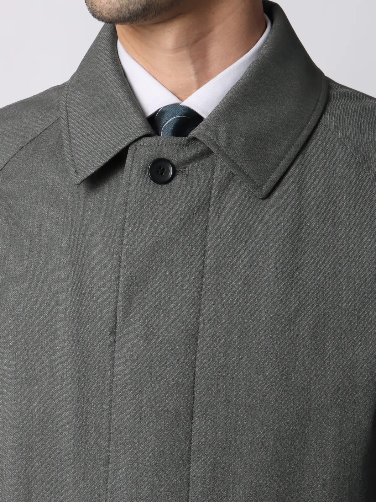 中綿ステンカラーコート／CANONICO／OFFLIMITS／撥水／防風／無地 グレー 3L