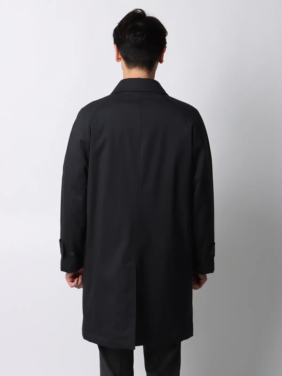 中綿ステンカラーコート/CANONICO/OFFLIMITS/撥水/防風/無地 ネイビー 3L