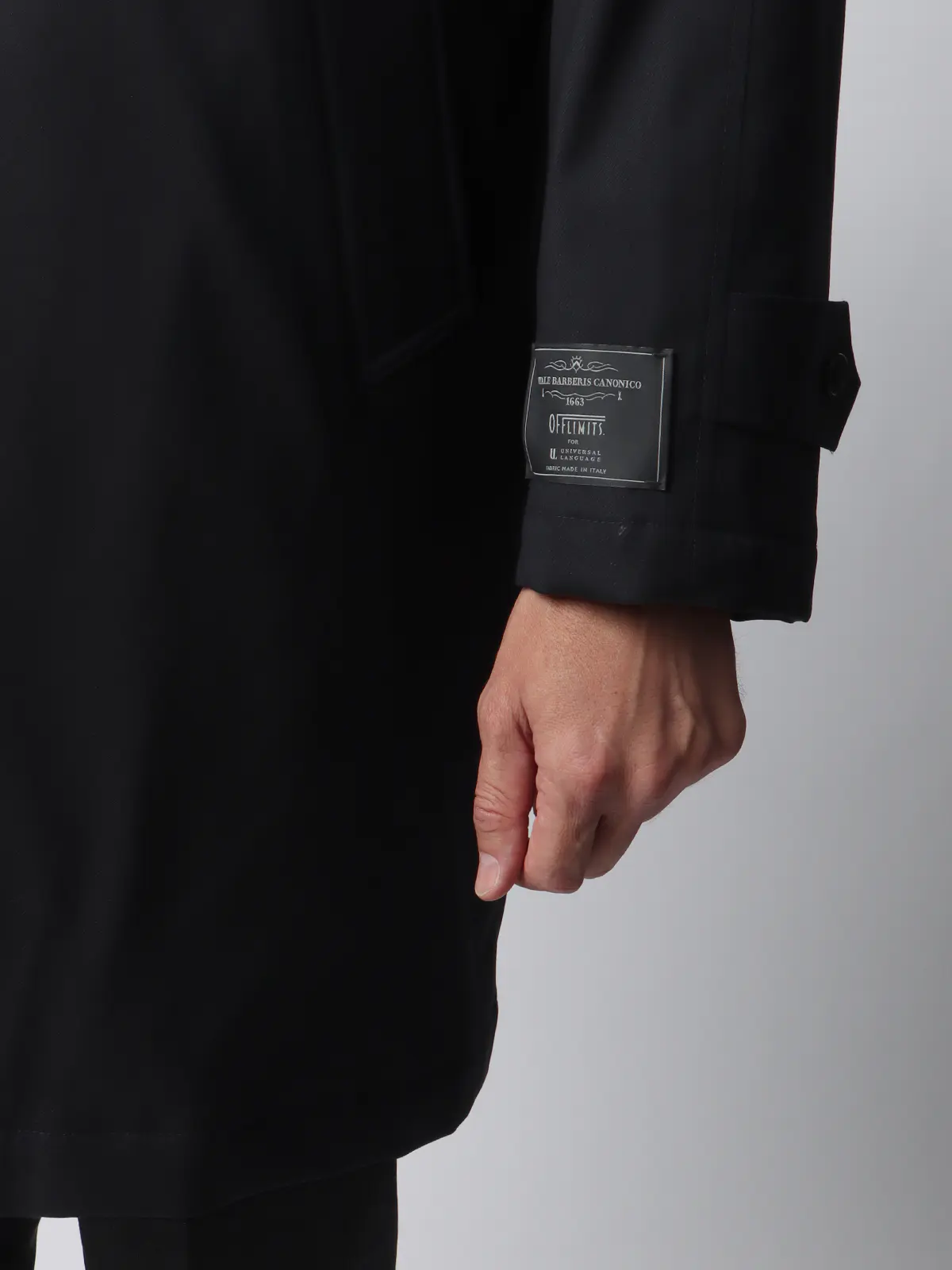 中綿ステンカラーコート/CANONICO/OFFLIMITS/撥水/防風/無地 ネイビー 3L