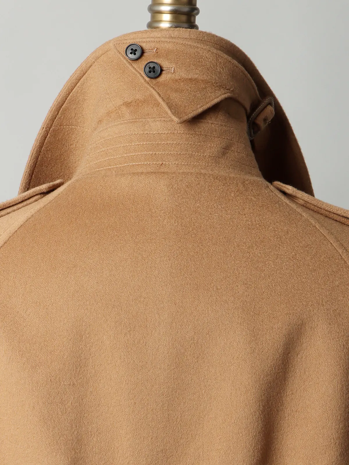 【11/7~販売開始】トレンチコート/MTR/ピュアカシミヤビーバー/無地 キャメル S