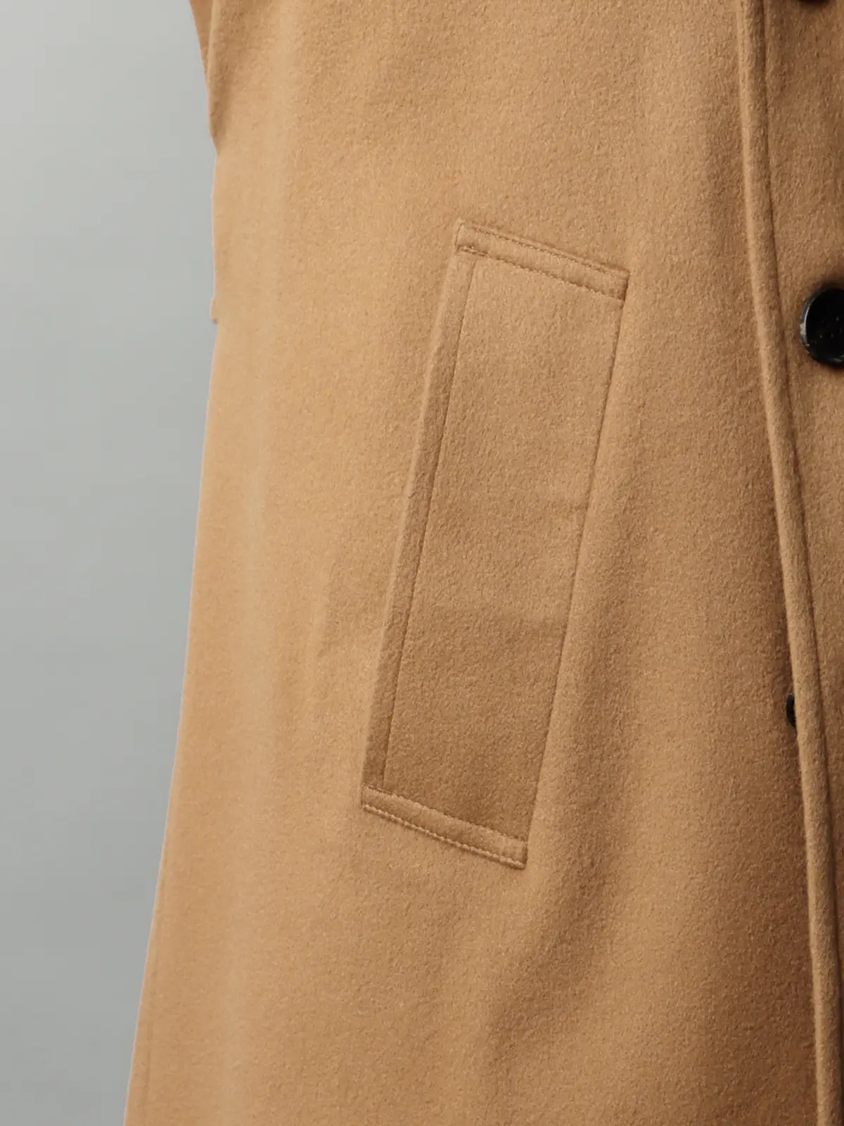 【11/7~販売開始】トレンチコート/MTR/ピュアカシミヤビーバー/無地 キャメル S