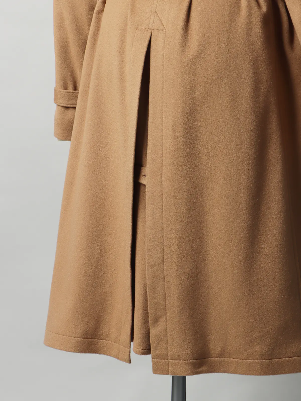 【11/7~販売開始】トレンチコート/MTR/ピュアカシミヤビーバー/無地 キャメル S