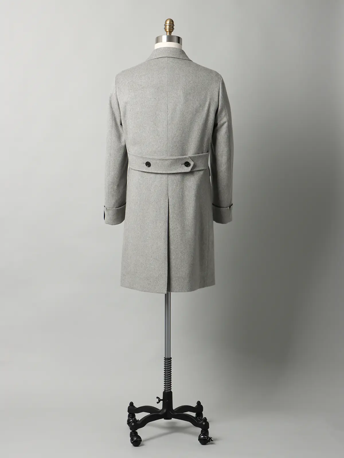 【11/7~販売開始】シングルチェスターコート/MTR/ピュアカシミヤビーバー/無地 ライトグレー S