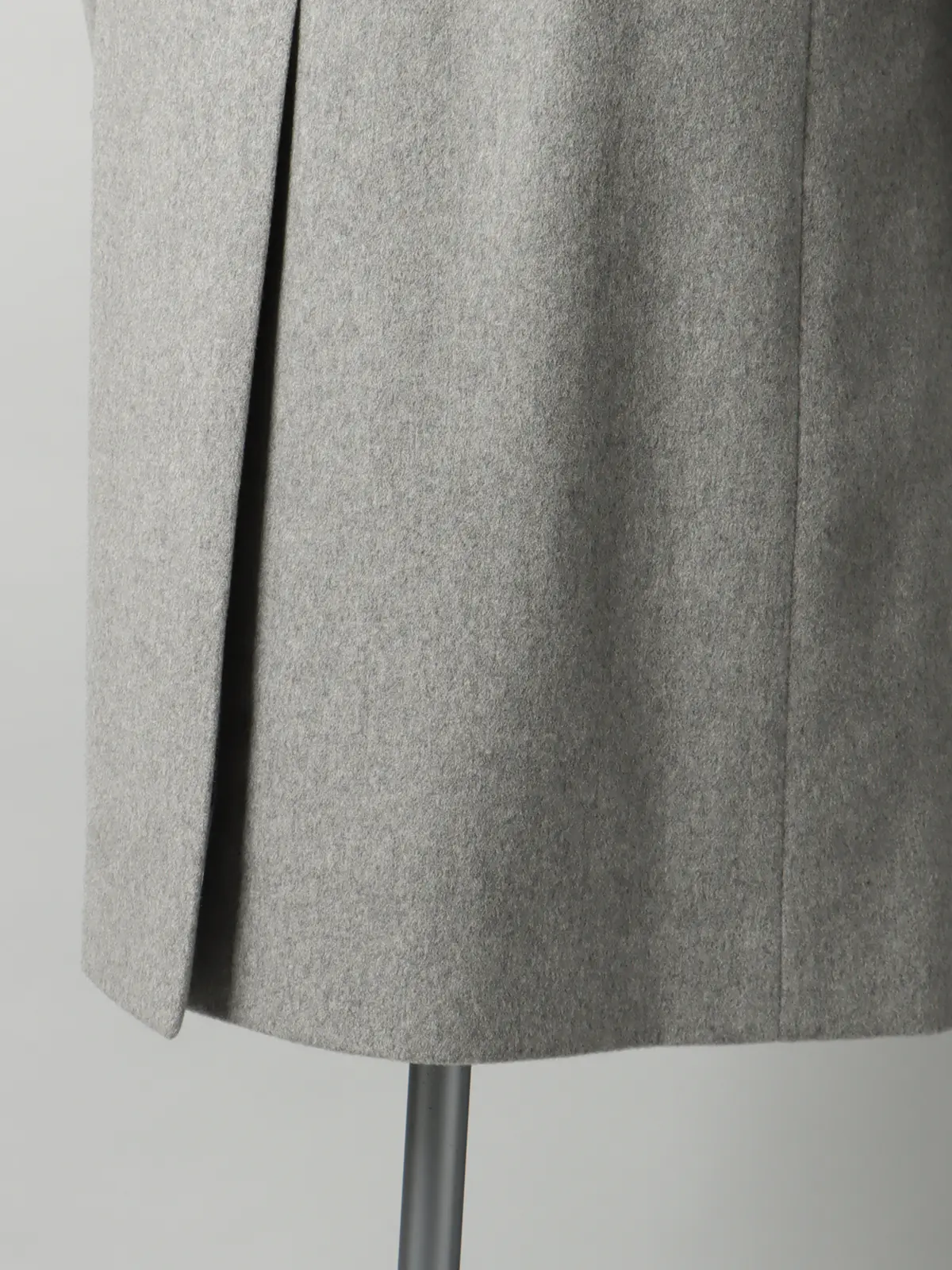 【11/7~販売開始】シングルチェスターコート/MTR/ピュアカシミヤビーバー/無地 ライトグレー S