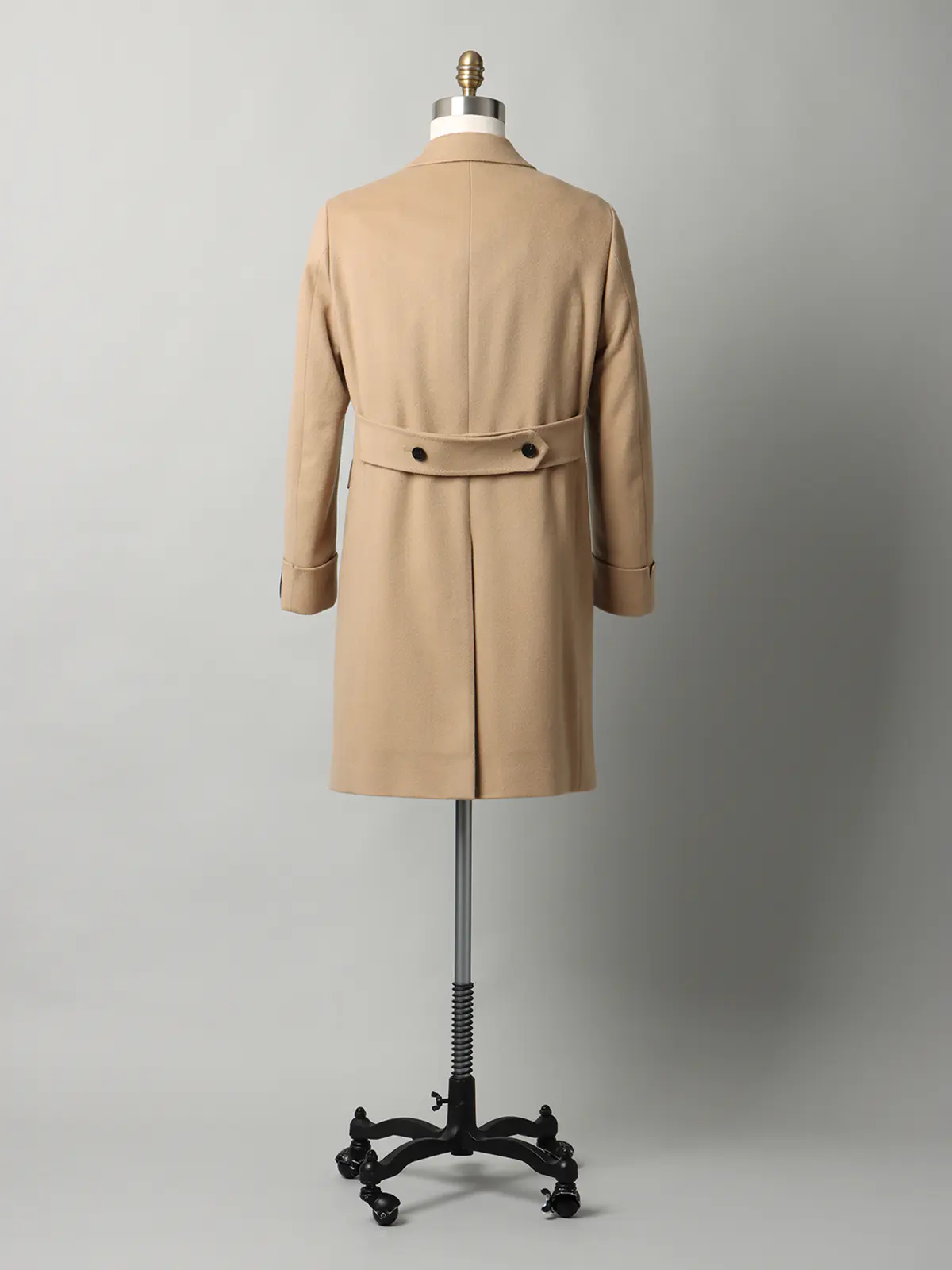 【11／7～販売開始】シングルチェスターコート／MTR／ピュアカシミヤビーバー／無地 ベージュ S