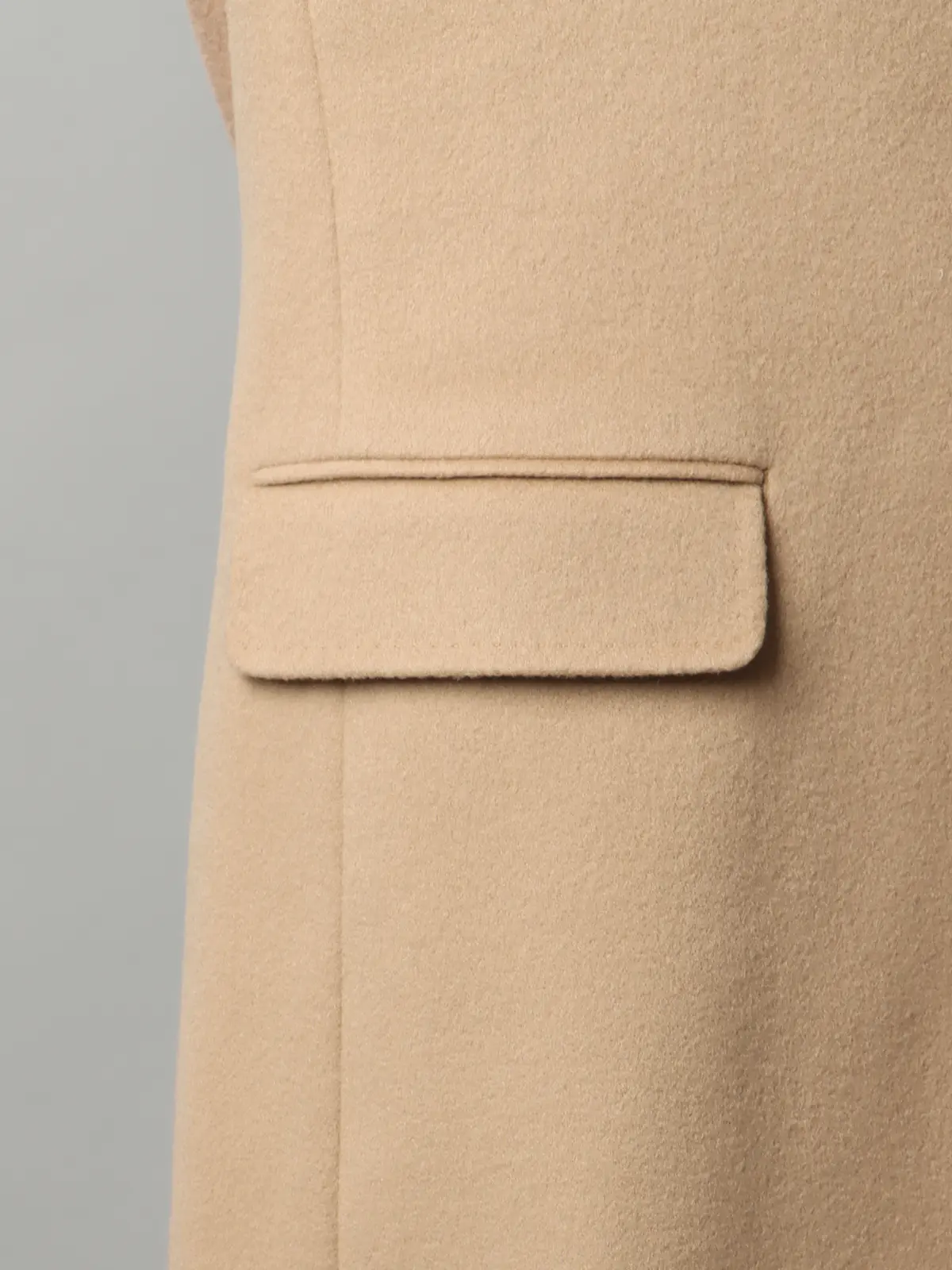 【11／7～販売開始】シングルチェスターコート／MTR／ピュアカシミヤビーバー／無地 ベージュ S