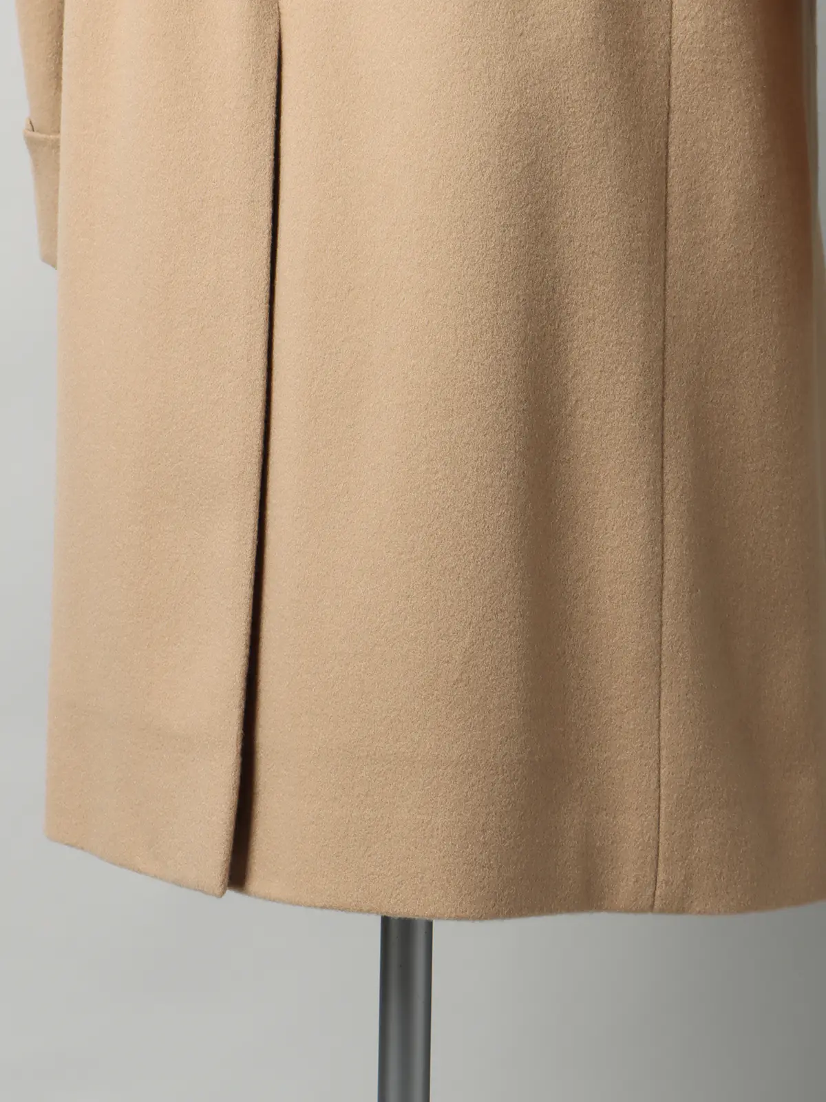 【11／7～販売開始】シングルチェスターコート／MTR／ピュアカシミヤビーバー／無地 ベージュ S